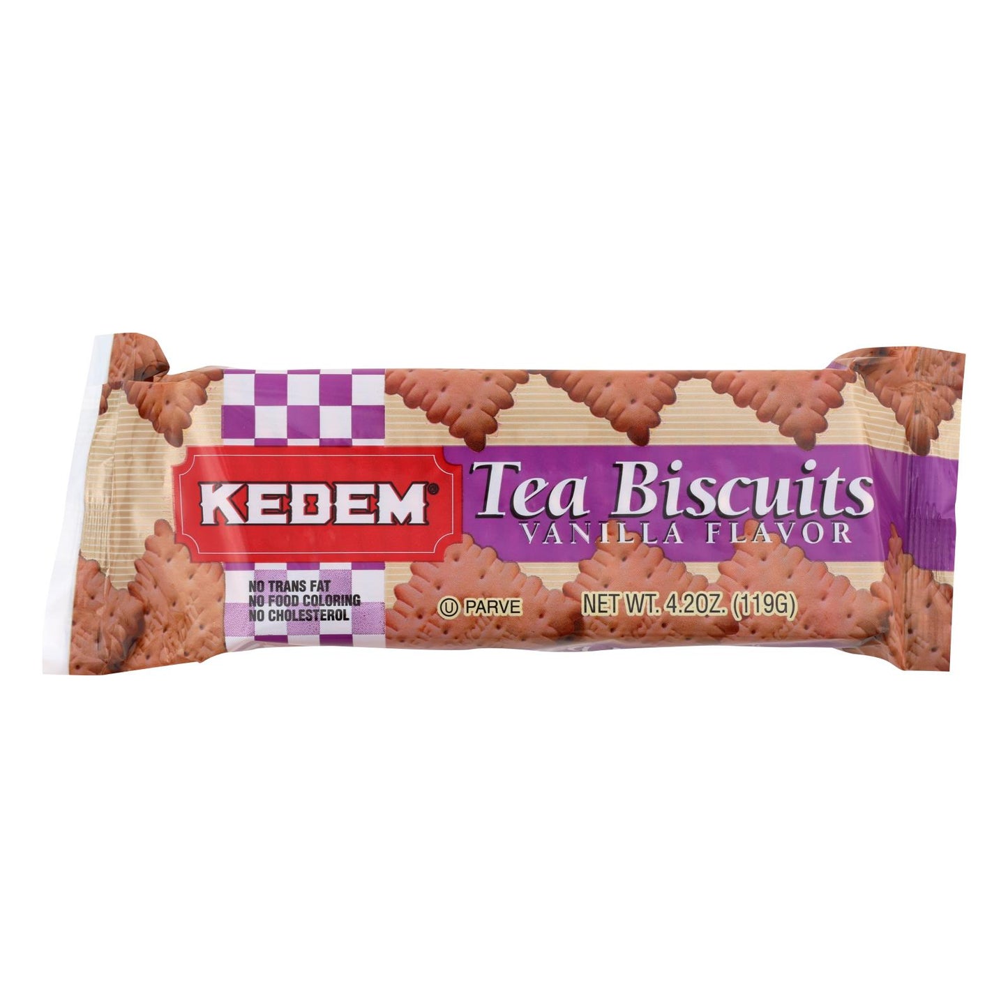 Galletas de té Kedem - Vainilla - Caja de 24 - 4.2 oz.