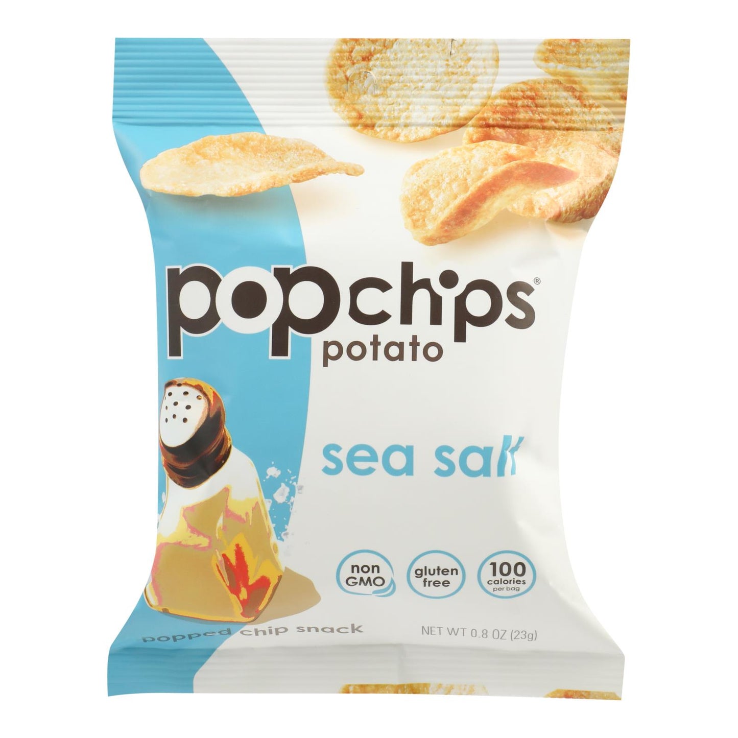 Popchips 薯片 - 海盐 - 24 片装 - 0.8 盎司