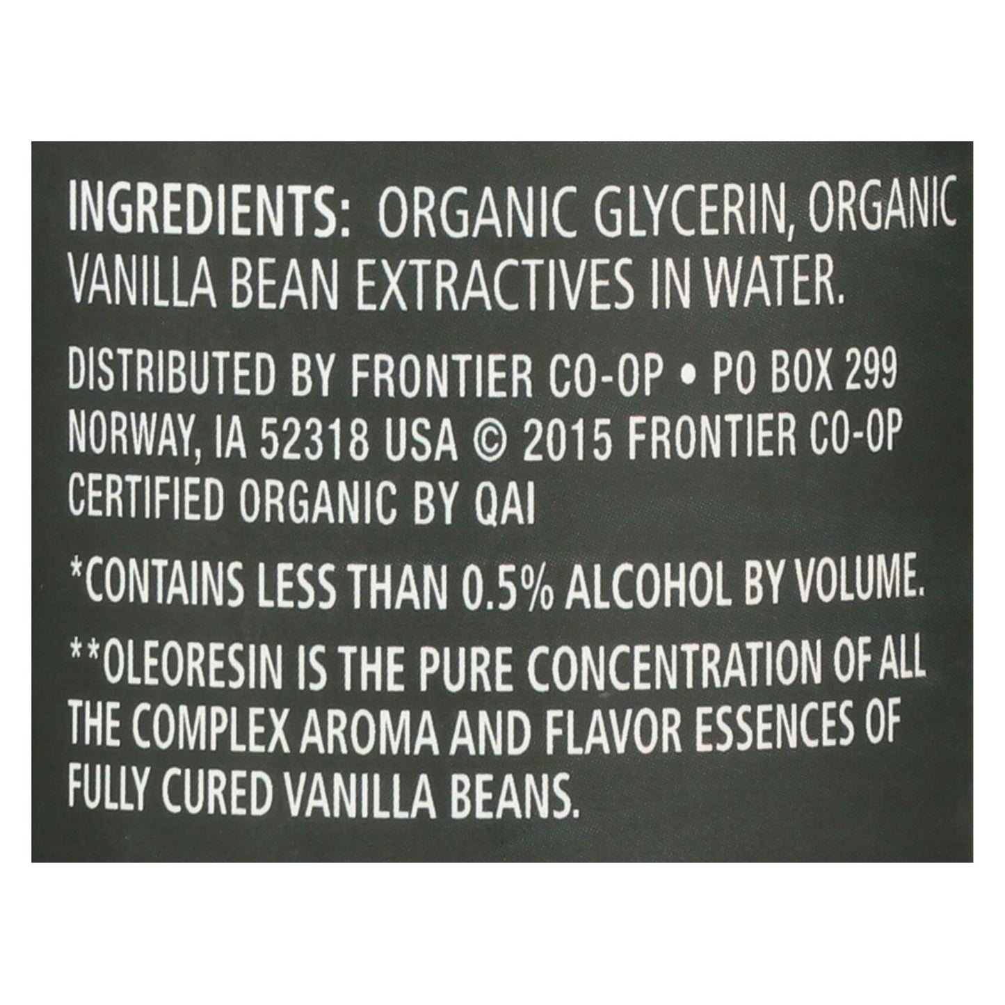 Aromatizante de vainilla Frontier Herb, orgánico, 4 oz