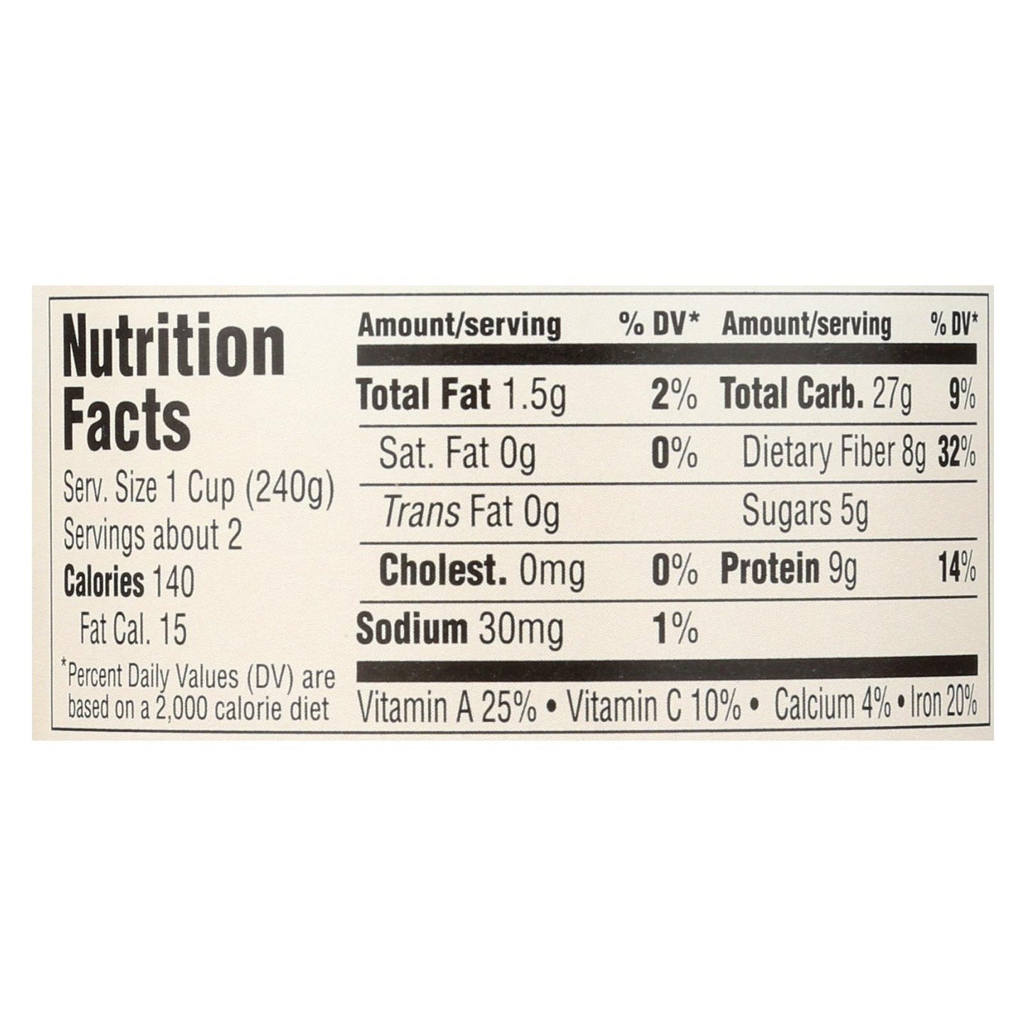 Sopa orgánica Health Valley - Lentejas sin sal agregada - Caja de 12 - 15 oz.