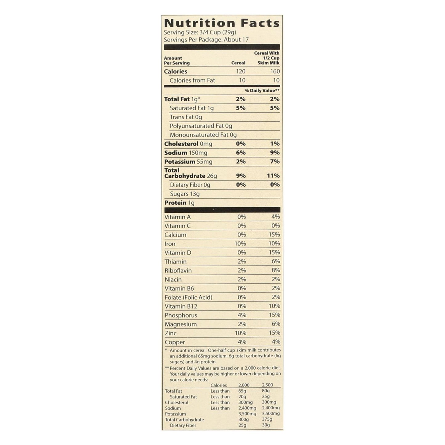 Moms Best 天然麦片 - 酥脆可可米 - 17.5 盎司 - 14 盒