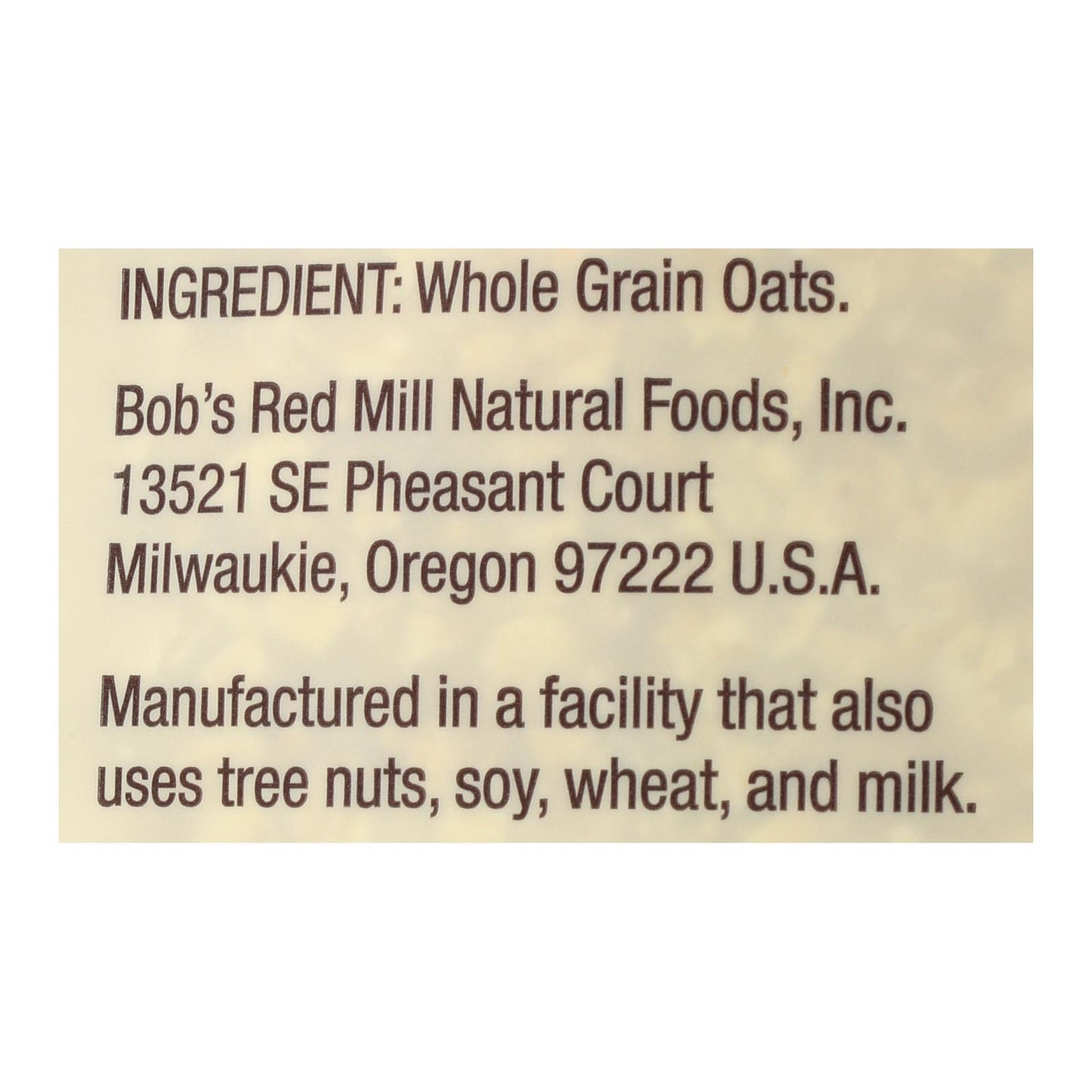 Bob's Red Mill - Avena laminada de cocción rápida - Caja de 4 - 32 oz.