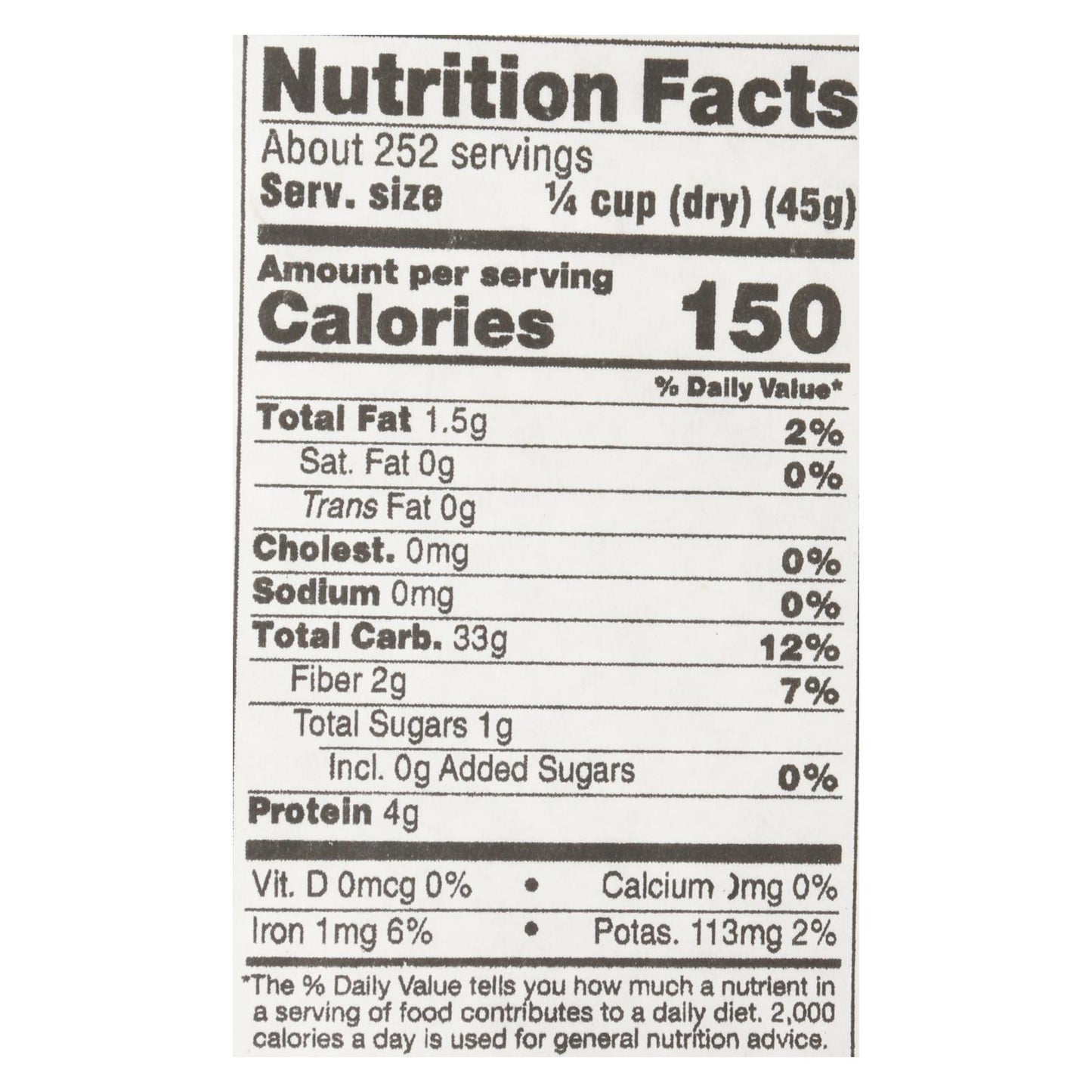 Arroz jazmín integral orgánico de California de Lundberg Family Farms - Producto a granel individual - 25 lb