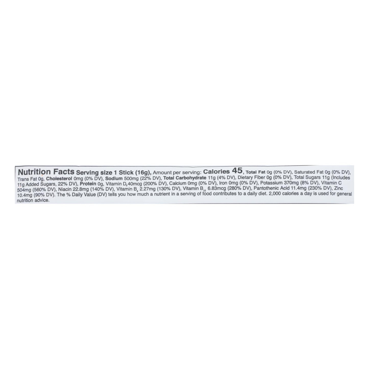 Bebida líquida intravenosa que hidrata y refuerza el sistema inmunológico, sabor mandarina, caja de 8, 0,56 oz