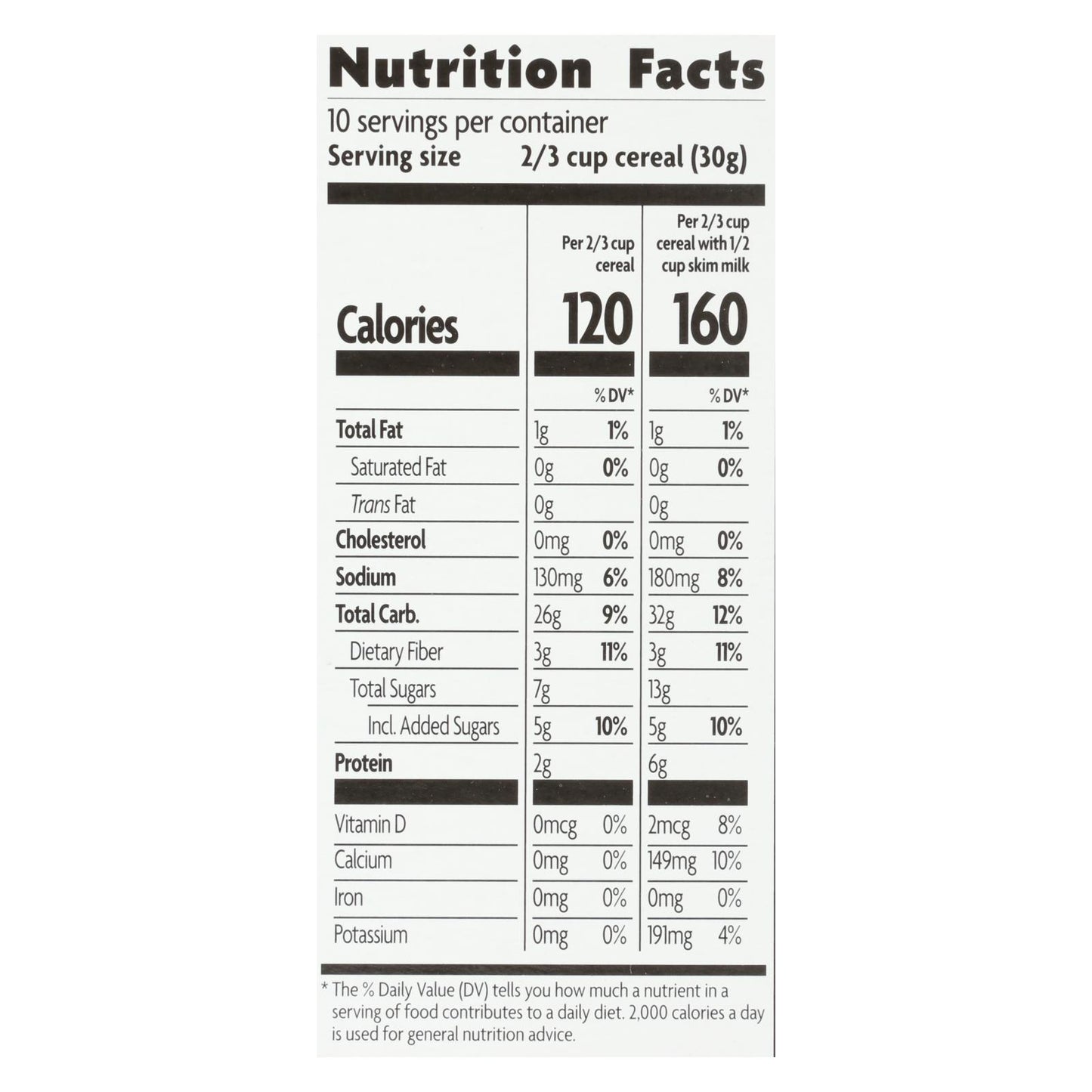 Cereal orgánico Sunrise de Nature's Path - Canela crujiente - Caja de 12 - 10,6 oz.