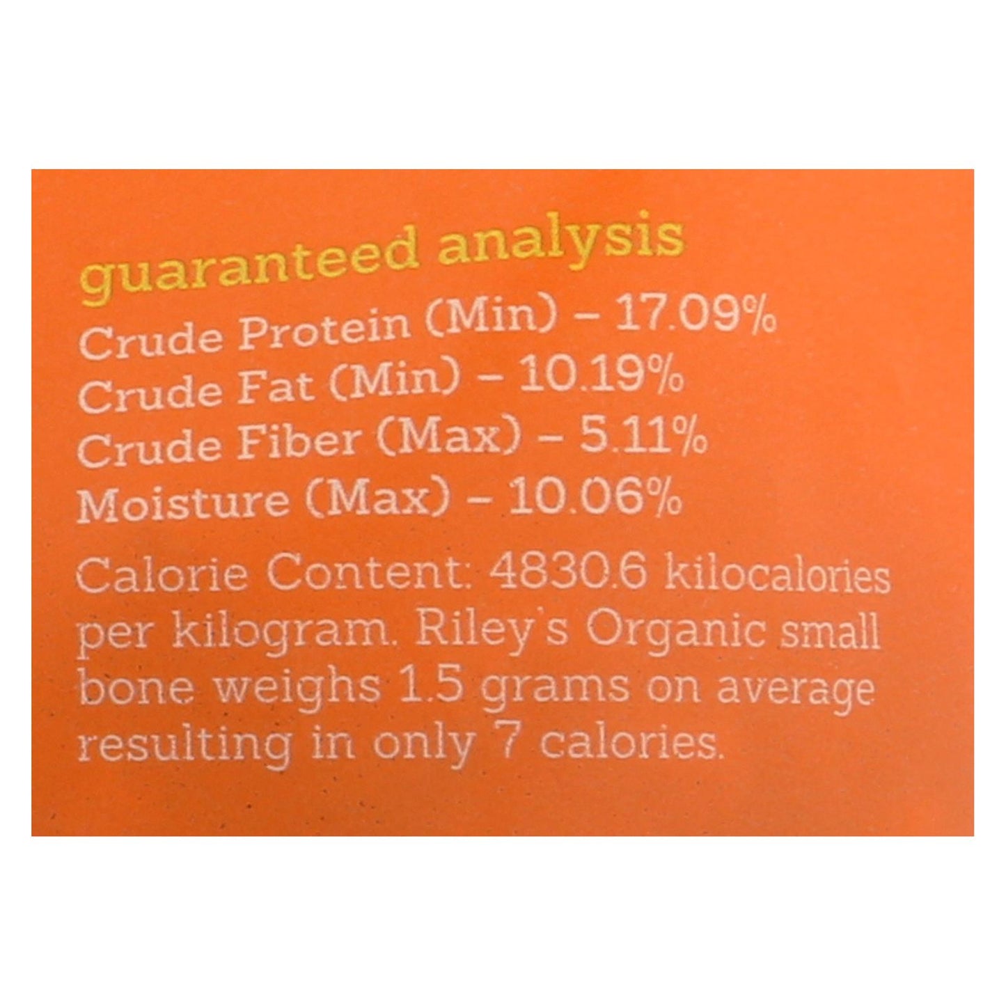 Riley's Organics Organic Dog Treats, Peanut Butter & Molasses Recipe, Small - Case Of 6 - 5 Oz