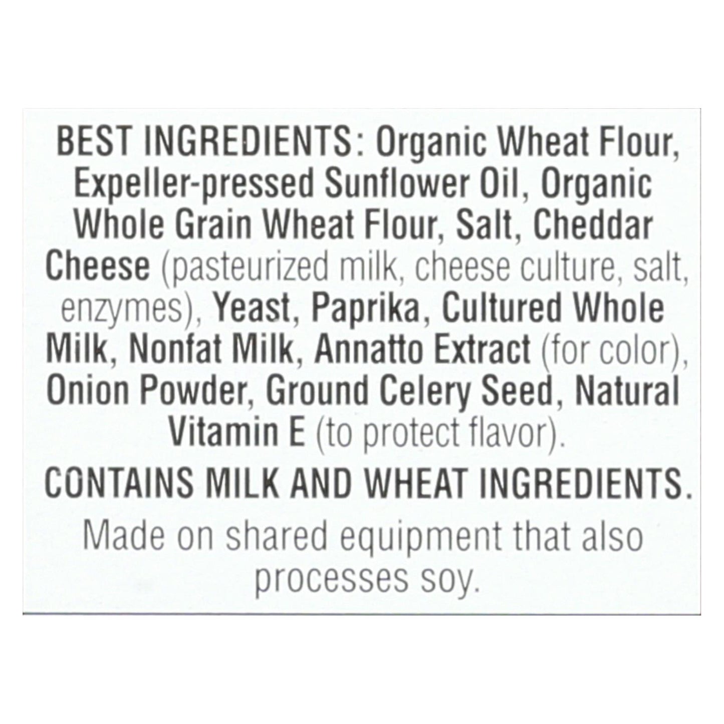 Annie's Homegrown - Cracker Chedder Sqrs - Case Of 12-7.5 Oz.