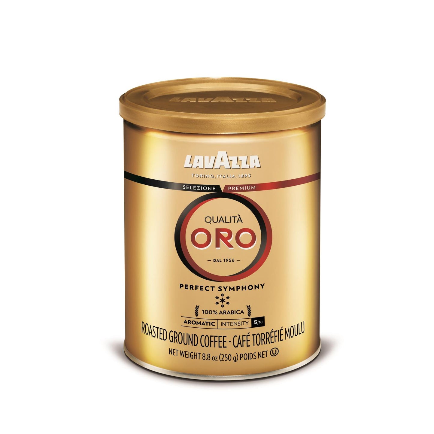 Café molido Lavazza - Qualita Oro enlatado - Caja de 12 - 8.8 Oz