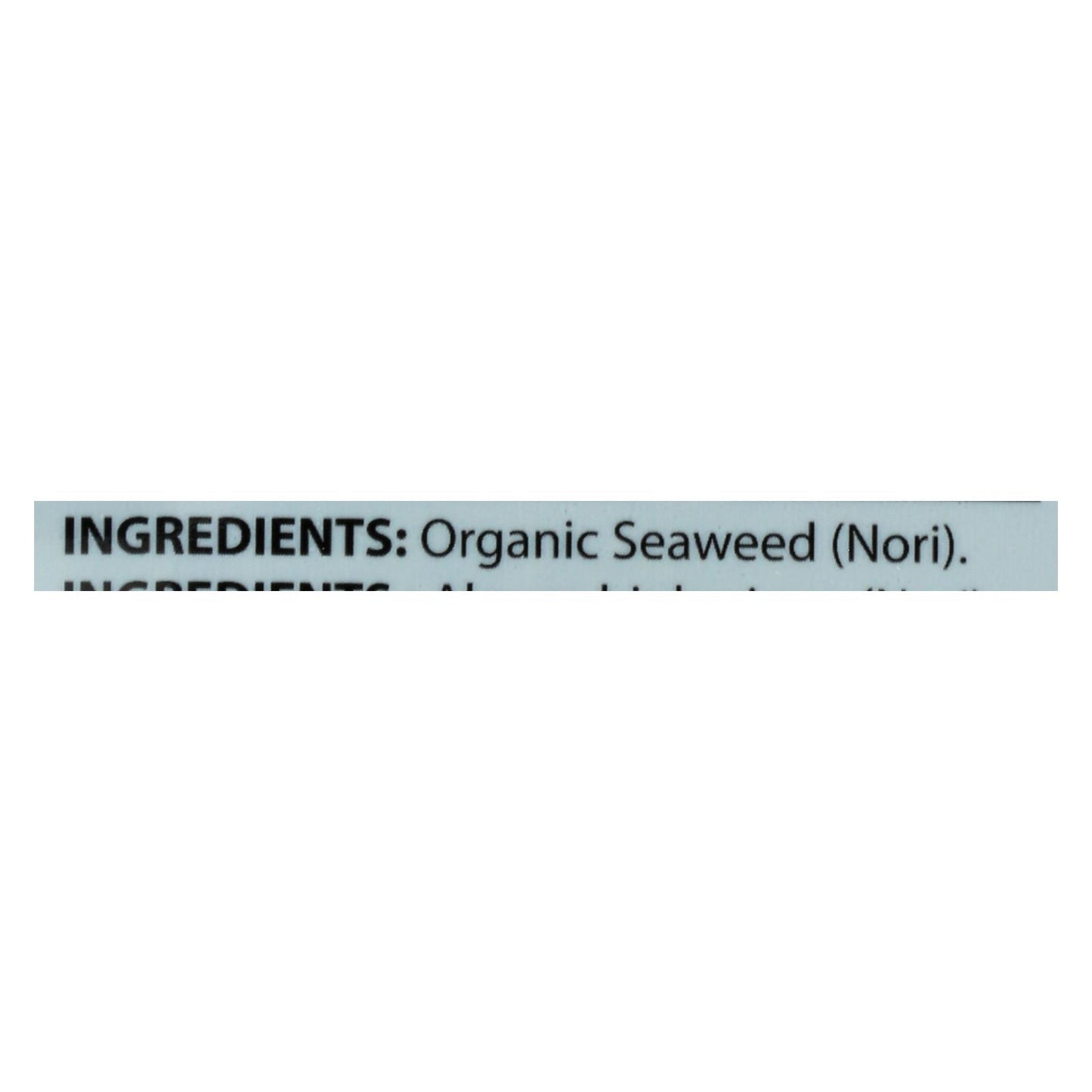 Snack de algas crudas Seasnax - Caja de 16 - 1 oz.