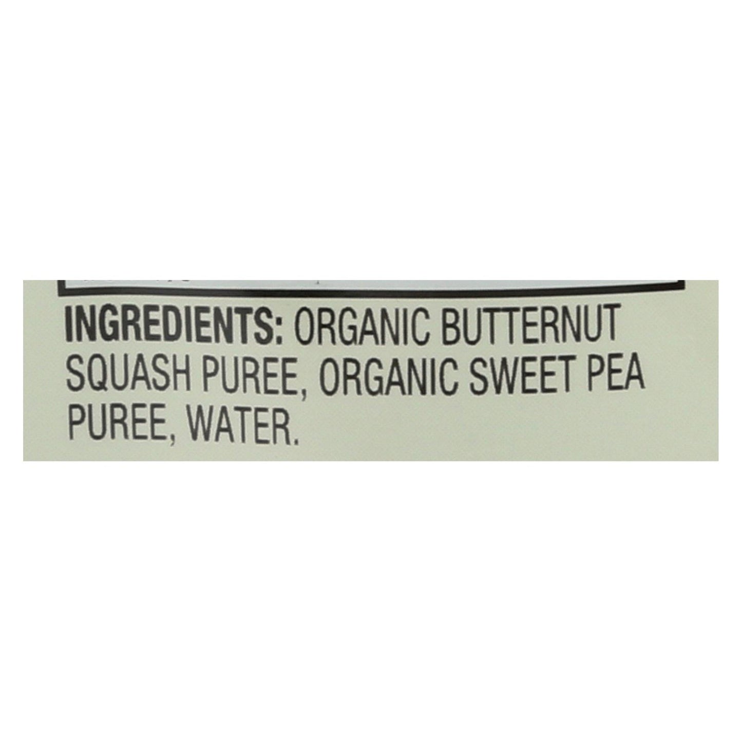 Puré de comida para bebés orgánico de calabaza y guisantes dulces Earth's Best - Etapa 2 - Caja de 12 - 3,5 oz.