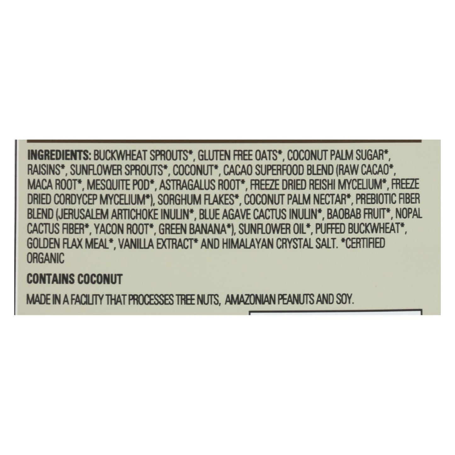Cereales Living Intentions - Orgánicos - Superalimentos - Cacao Crunch - 9 oz - Caja de 6