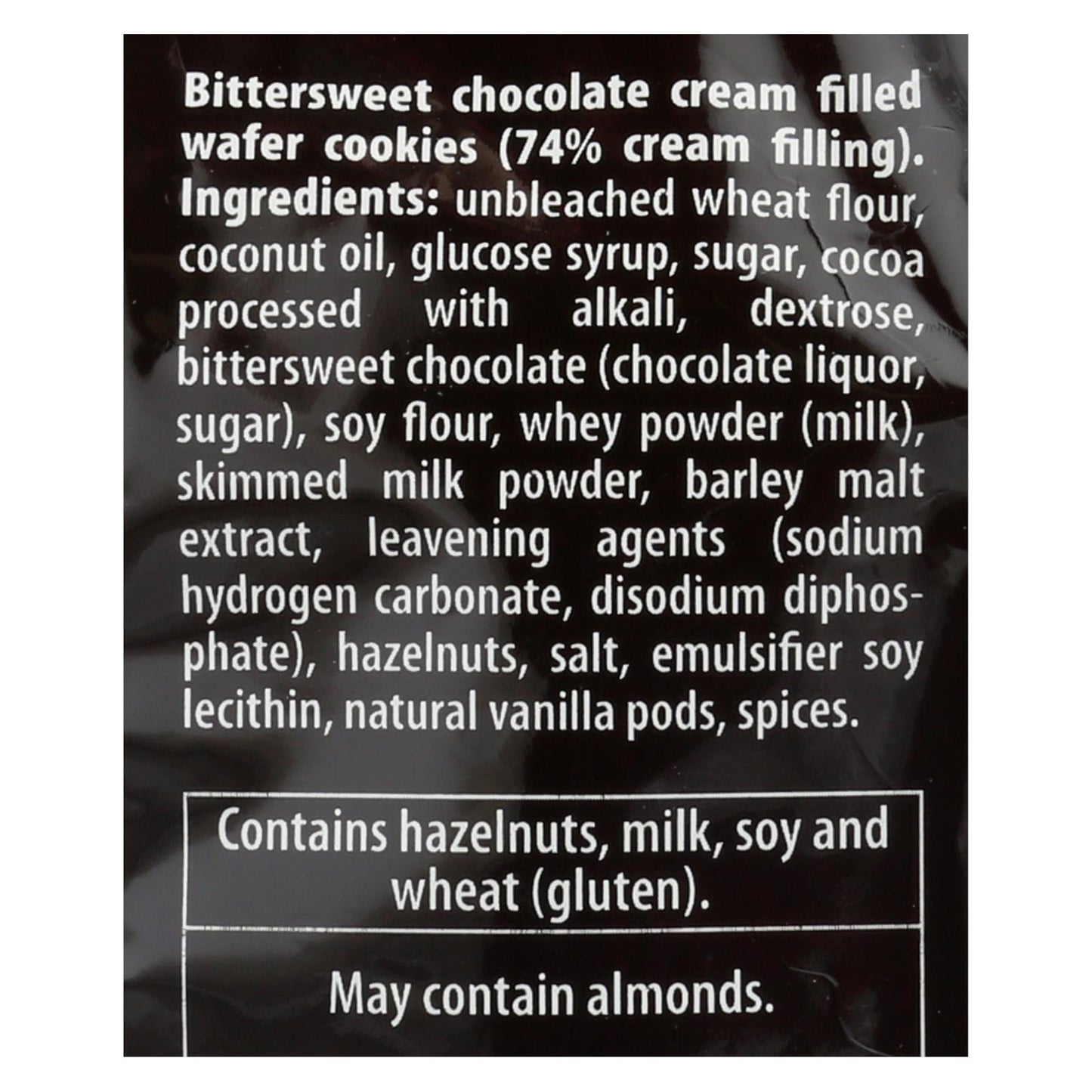 Galletas de oblea de chocolate negro Loacker Quadratini - Caja de 6 - 8,82 oz