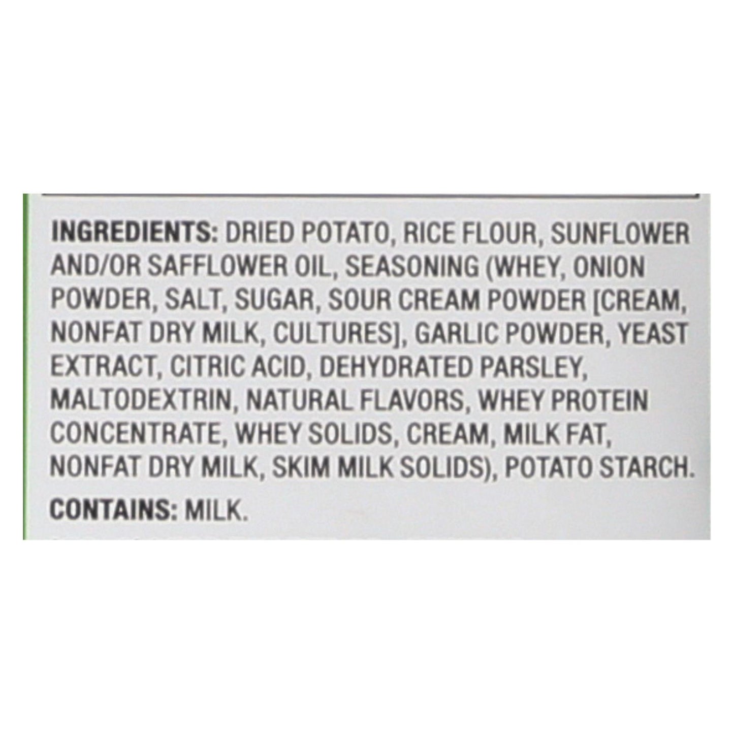 Papas fritas Popchips con crema agria y cebolla, caja de 12, 5 oz