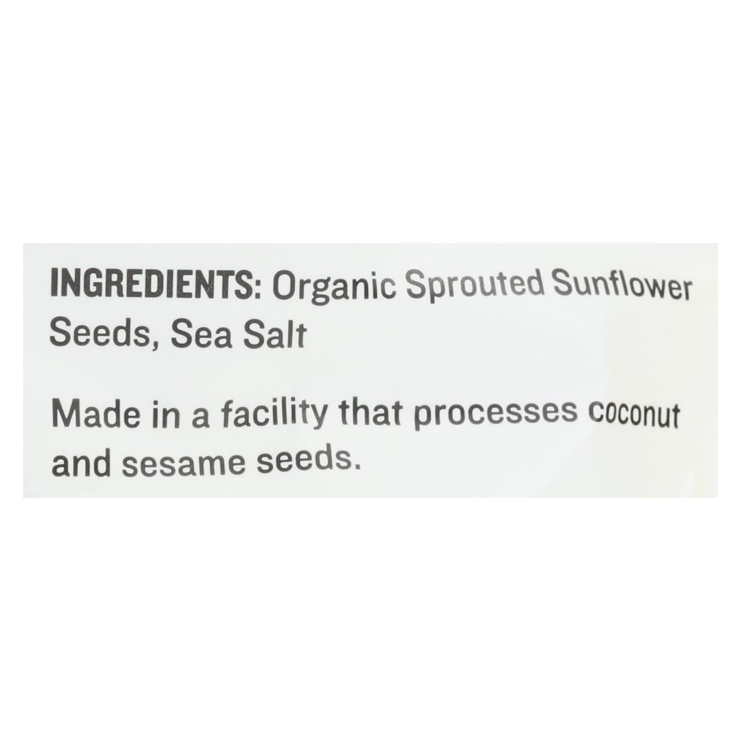 Semillas germinadas crudas de girasol con sal marina celta - Caja de 6 - 14 oz