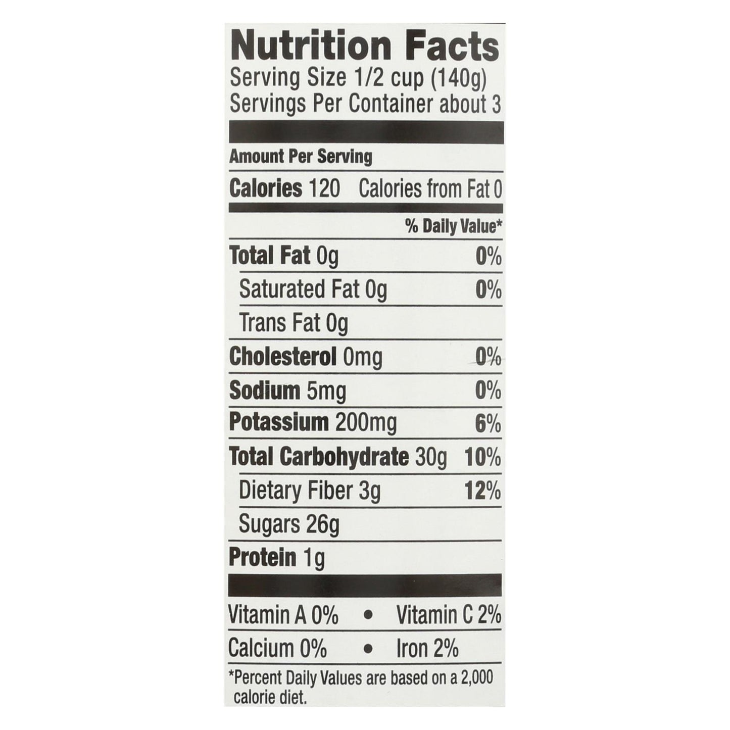 Cerezas oscuras dulces enteras sin hueso de Oregon Fruit en almíbar espeso - Caja de 8 - 15 oz.