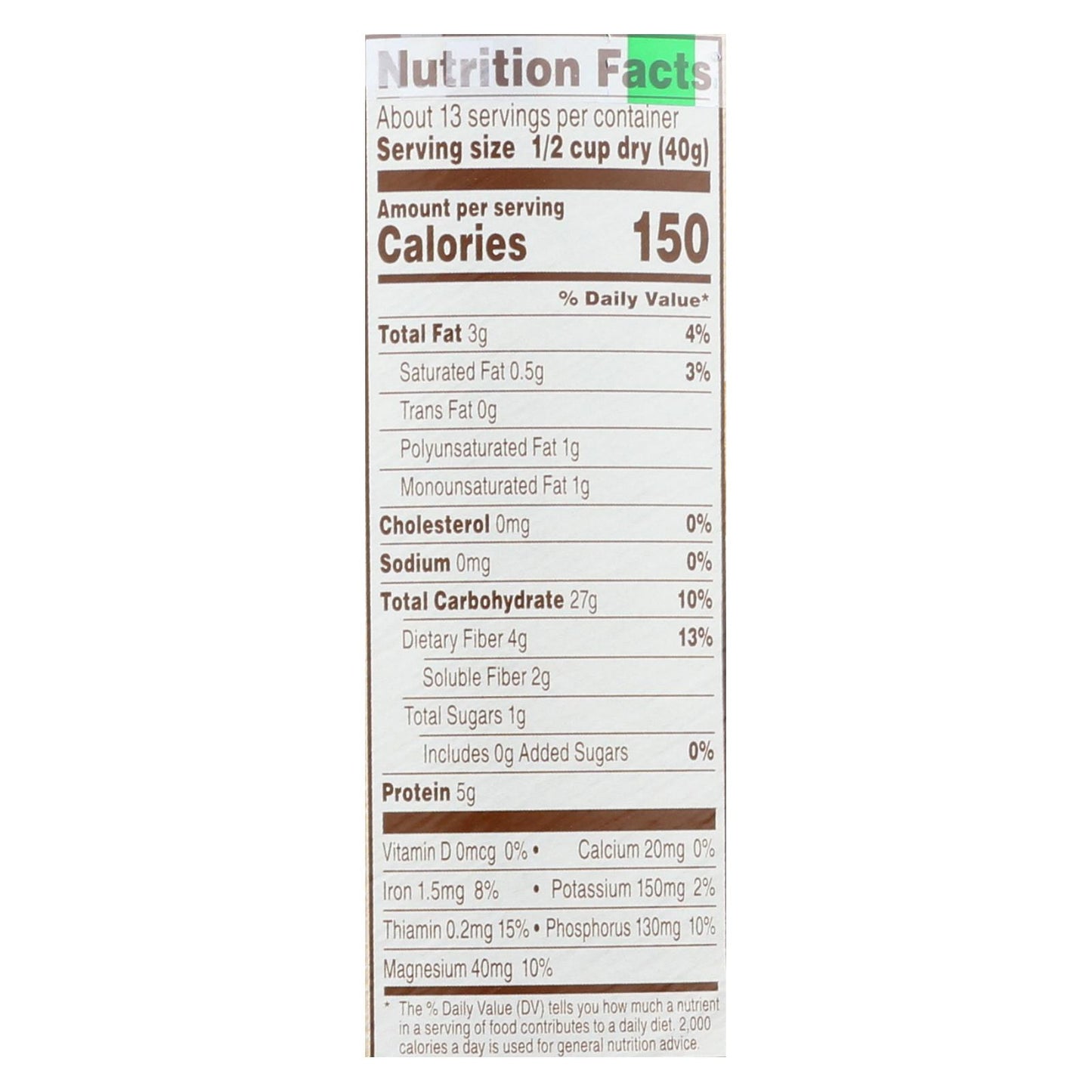 Avena tradicional de grano entero 100 % Quaker - Caja de 12 - 18 oz