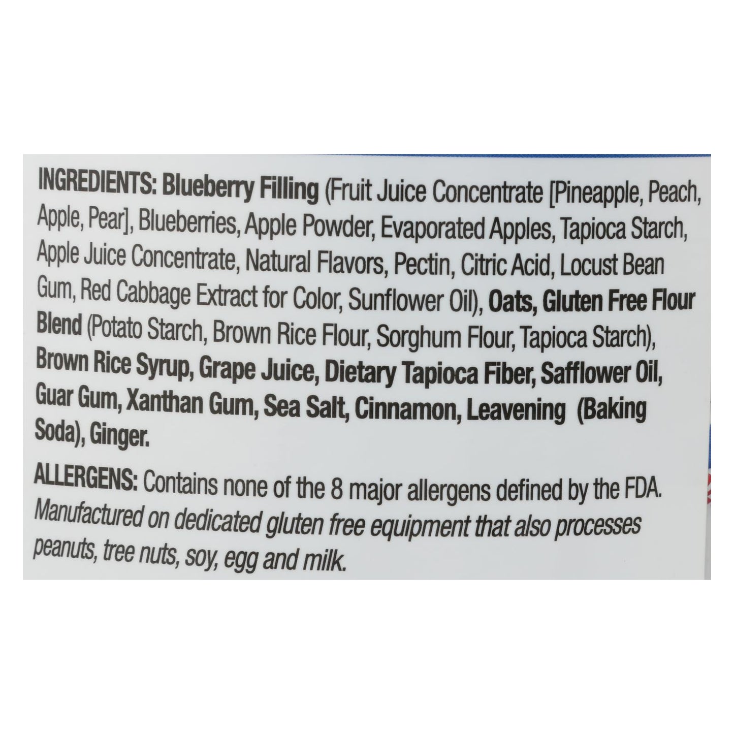 Betty Lou's Blueberry Fruit Bar - Case Of 12 - 2 Oz