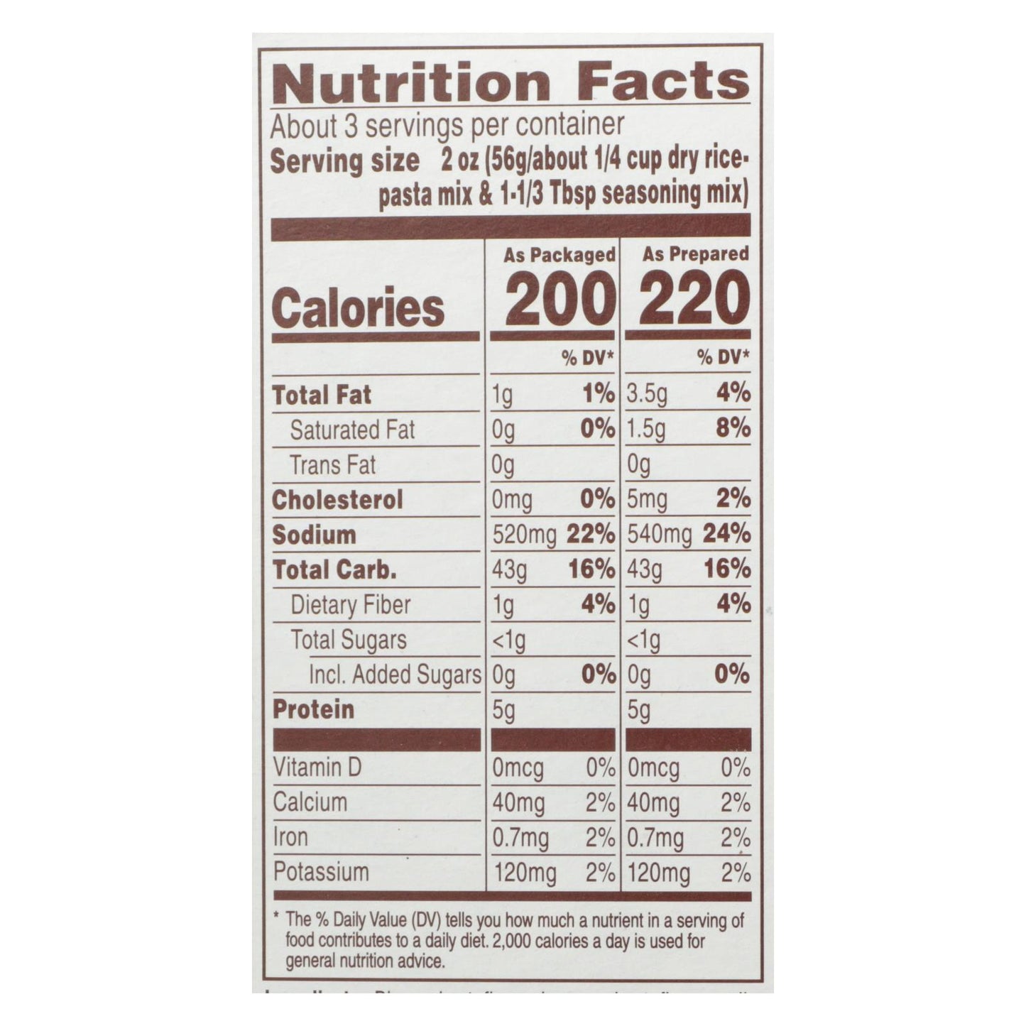 Mezcla de arroz pilaf de Oriente Próximo: pollo y ajo, caja de 12, 6,3 oz.