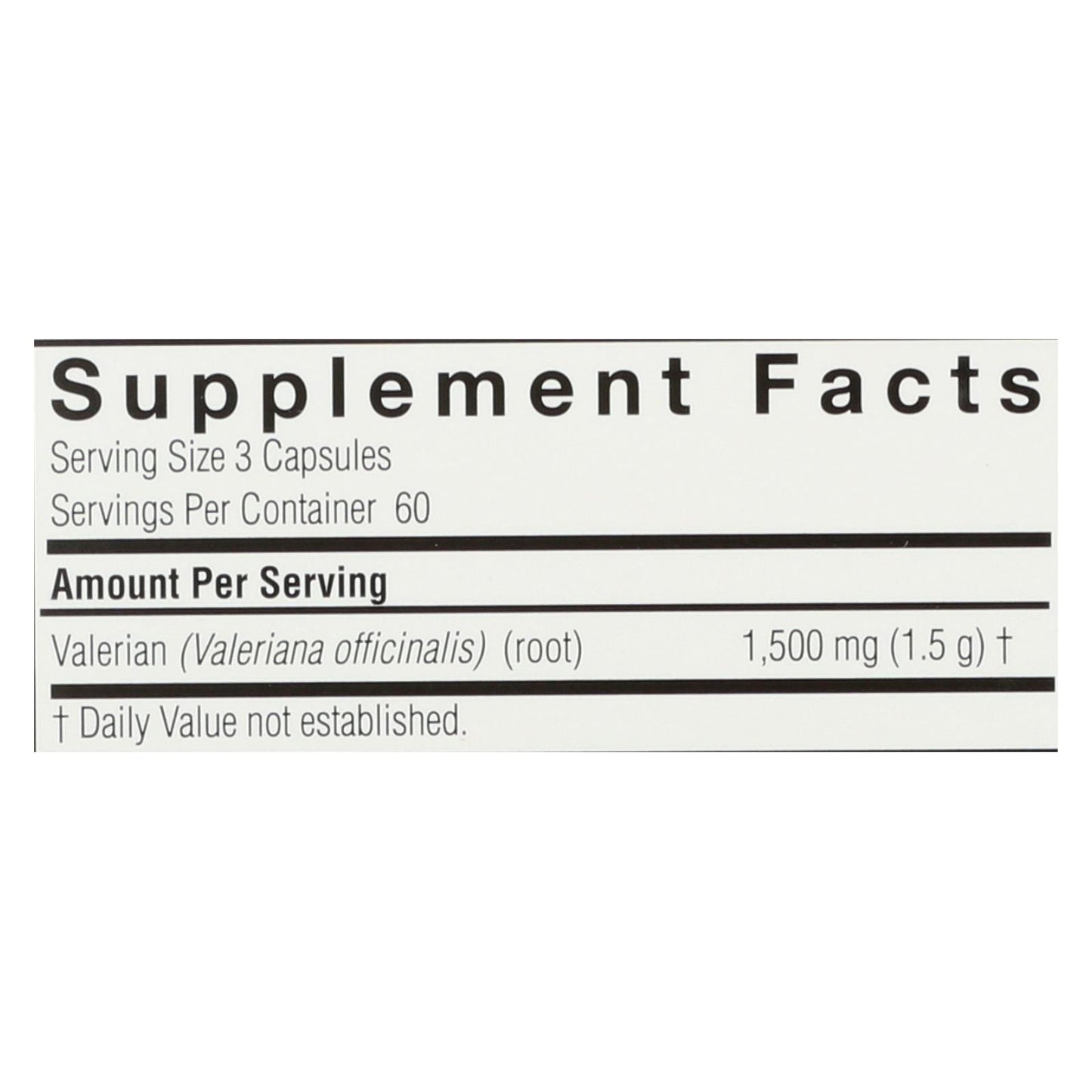 Nature's Answer-缬草根-180粒素食胶囊