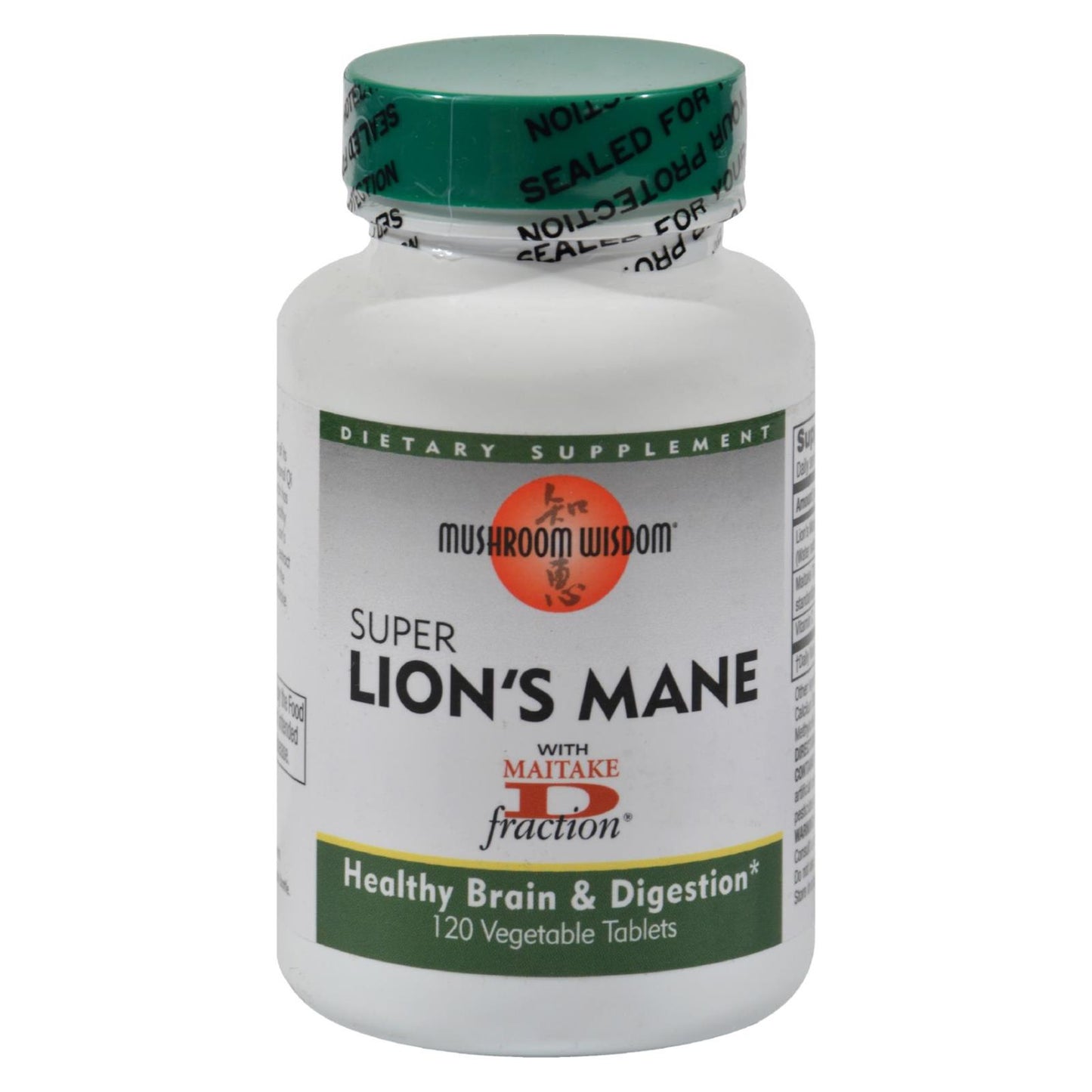 Mushroom Wisdom Super Lion's Mane - 120 comprimidos vegetales