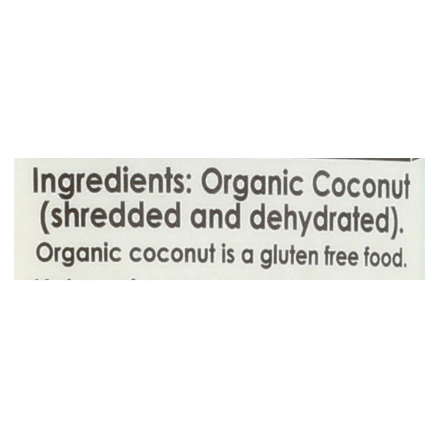 Hagamos lo orgánico Coco rallado orgánico - Caja de 12 - 8 oz.