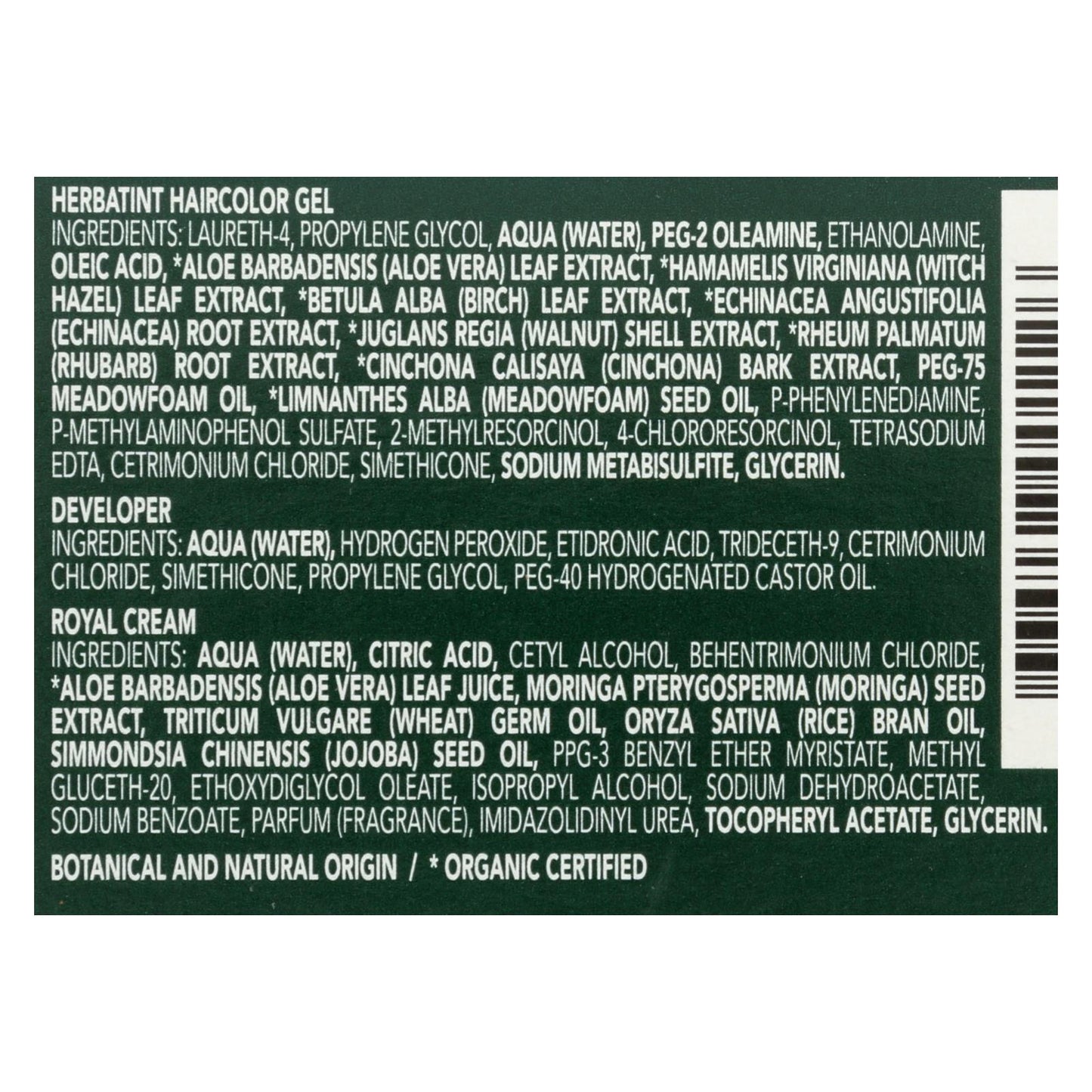 Herbatint 永久草本染发剂凝胶 6d 深金色 - 135 毫升