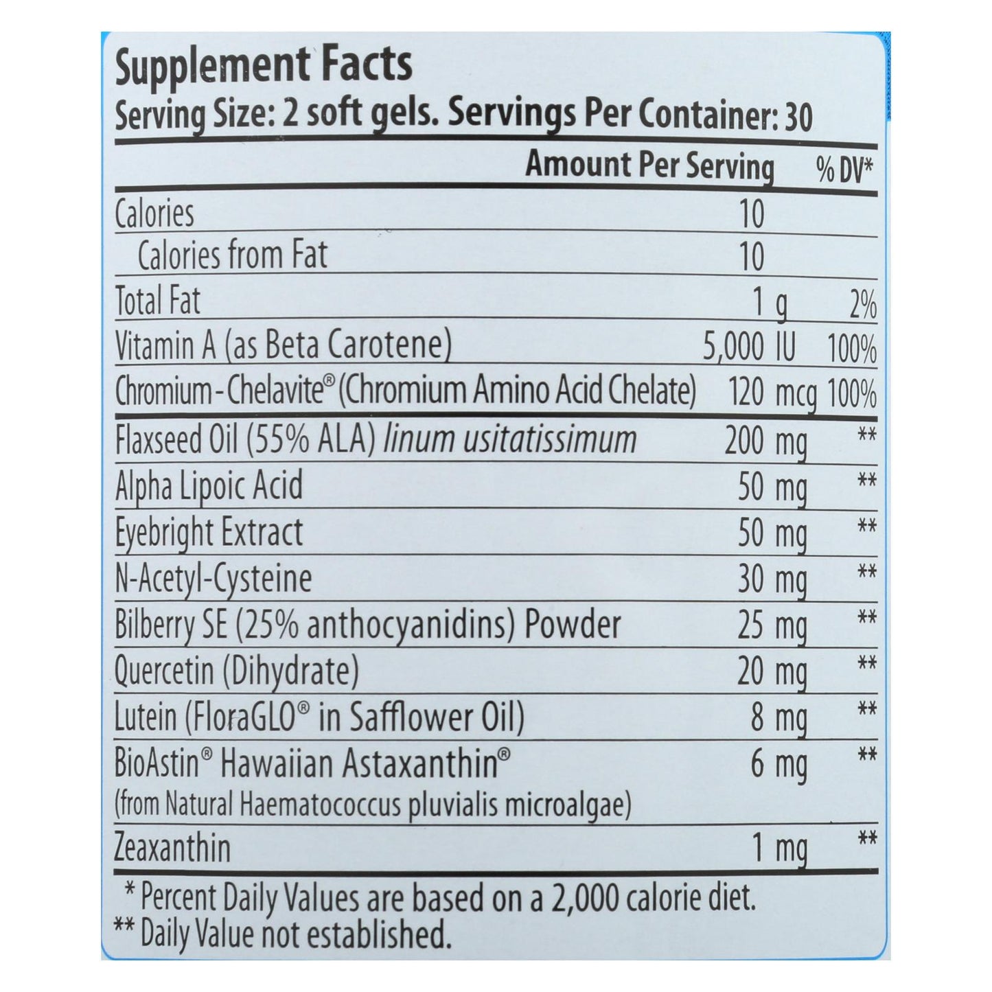Eyeastin de Nutrex Hawaii MD Formulas - 60 cápsulas blandas vegetarianas