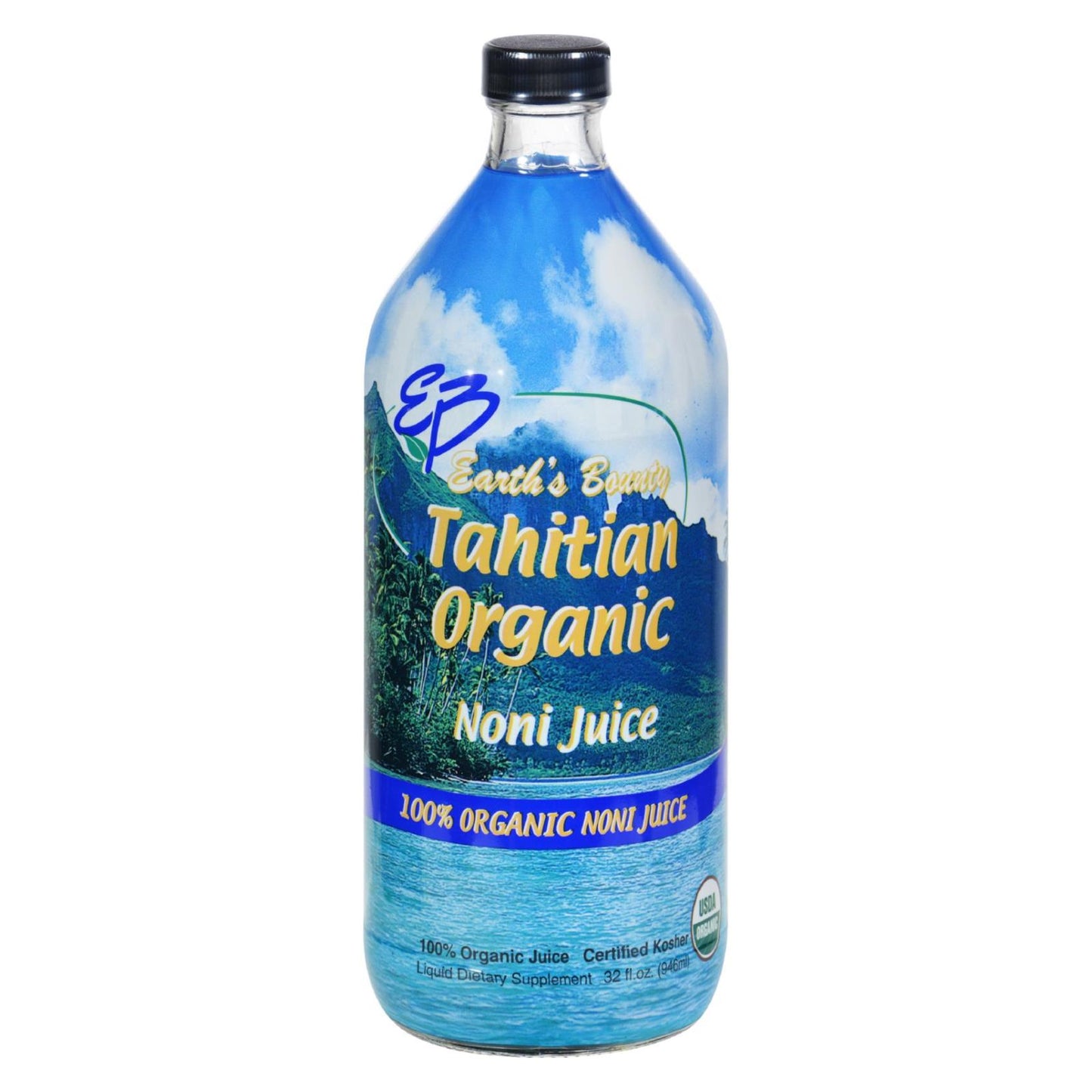 Jugo de noni orgánico de Tahití Earth's Bounty - 32 onzas líquidas
