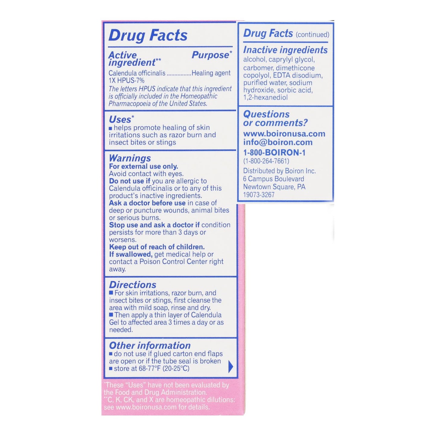 Boiron - 金盏花凝胶 - 1.5 盎司