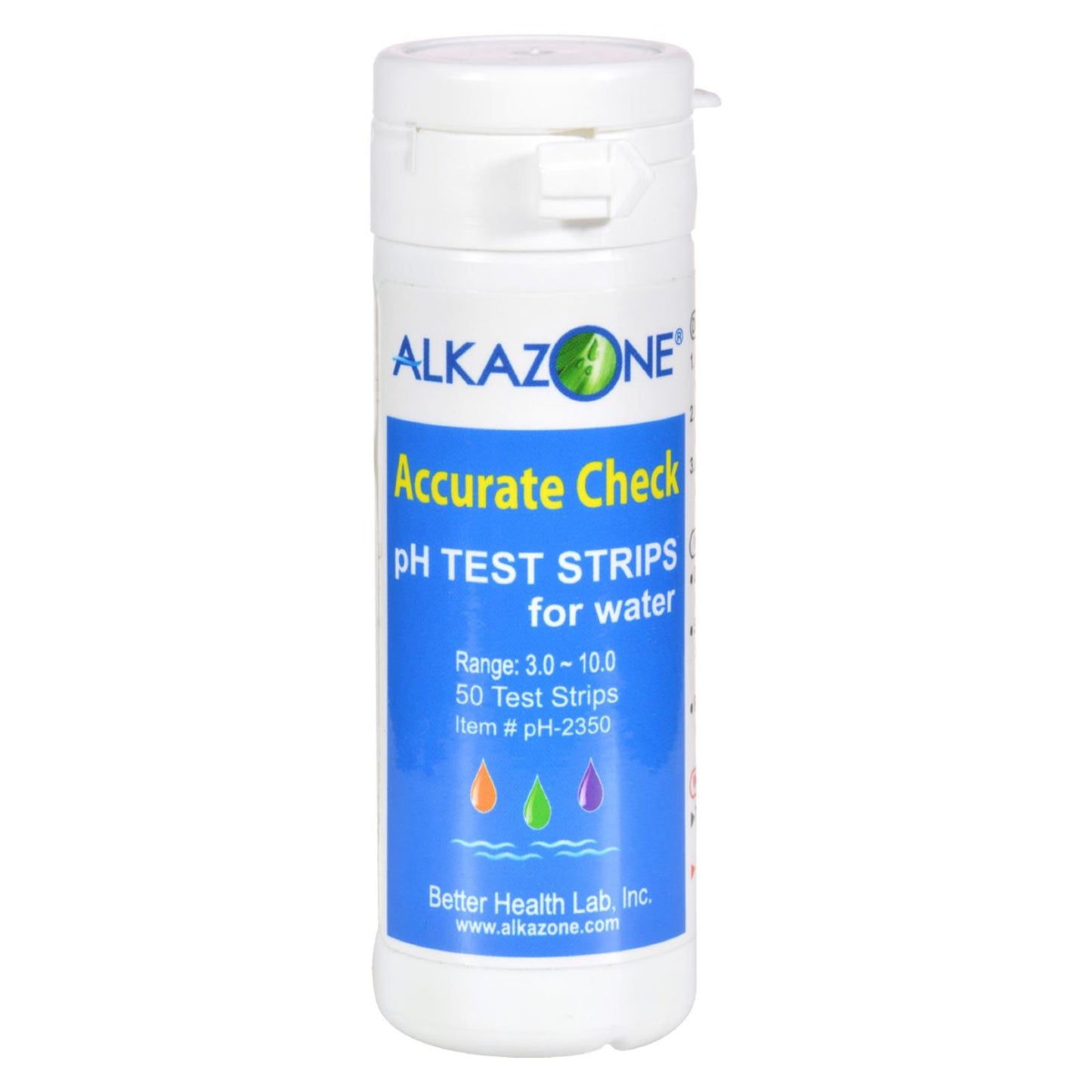 Tiras reactivas de pH para agua Alkazone Accurate Check (50 tiras)