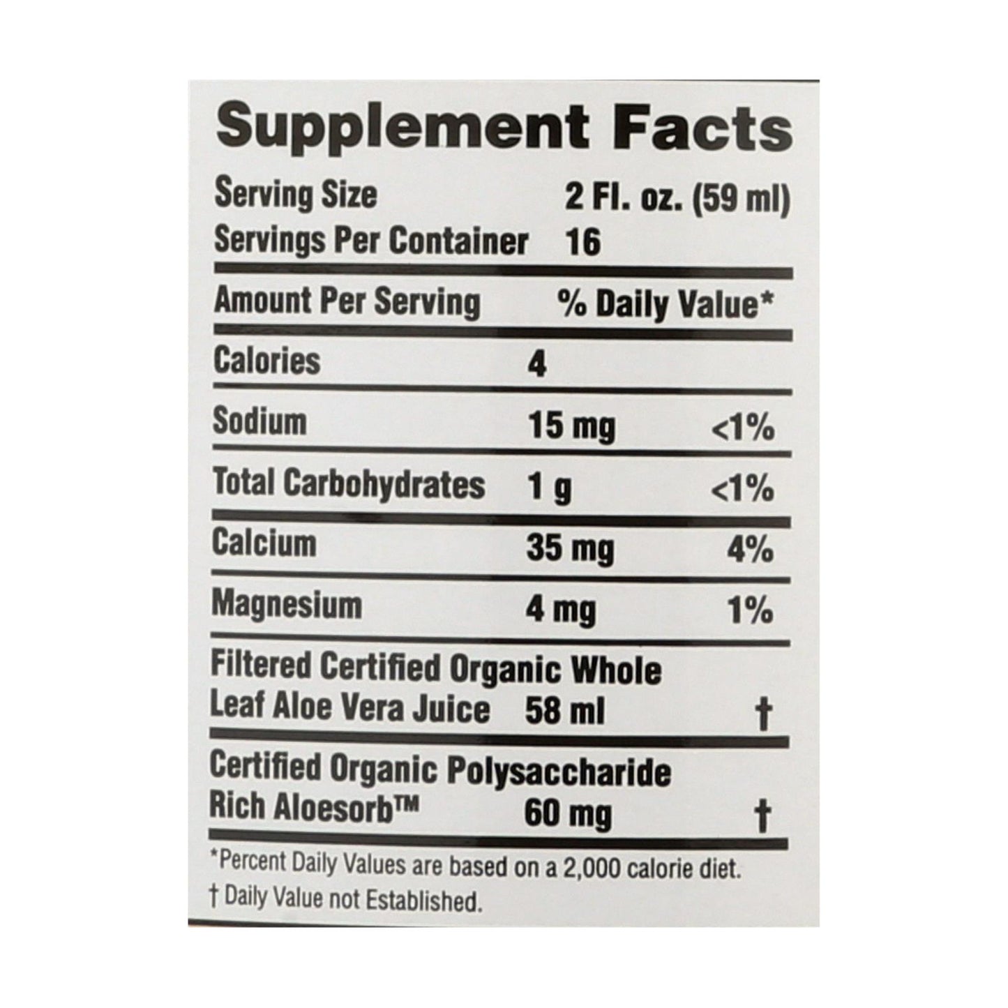 Lily Of The Desert - Jugo de aloe vera - Hoja entera - 32 fl oz