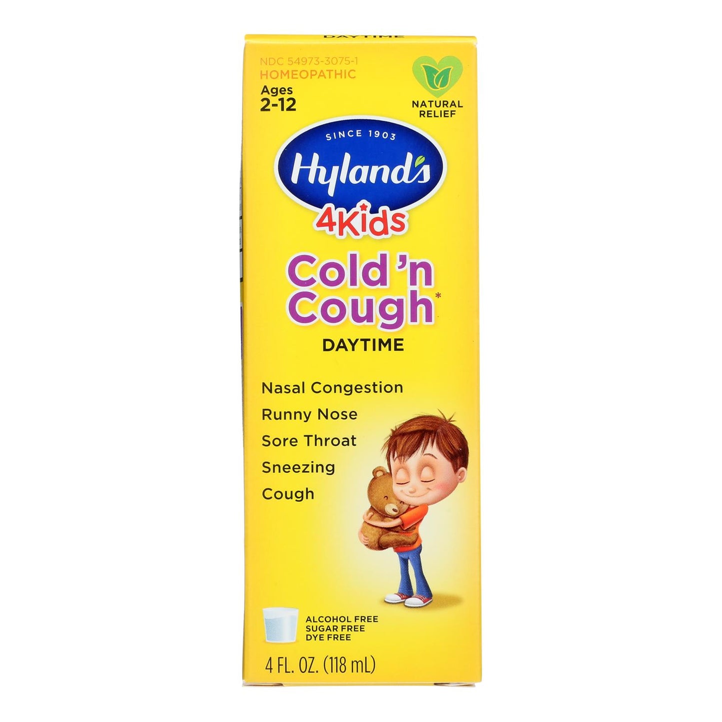 Resfriado y tos para niños de Hyland's - 4 fl oz