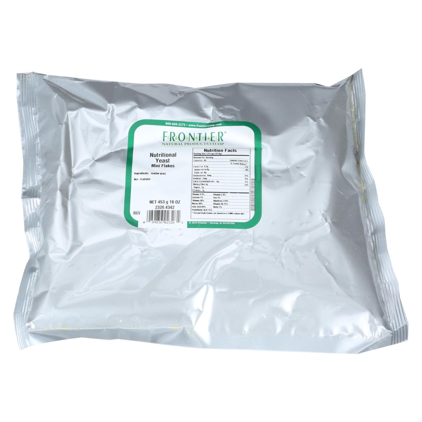 Frontier Herb 酵母 - 营养 - 迷你薄片 - 散装 - 1 磅