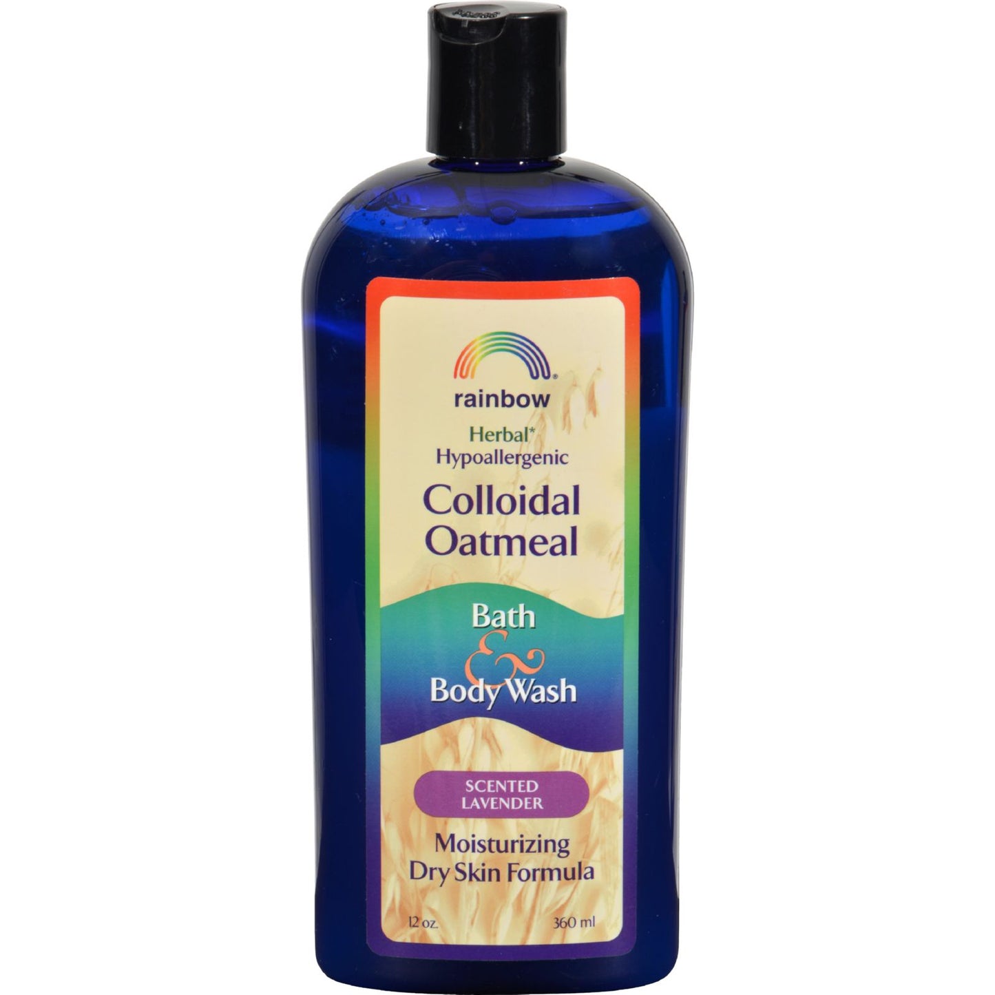 Jabón líquido para baño y cuerpo con avena coloidal Rainbow Research, lavanda, 12 onzas líquidas
