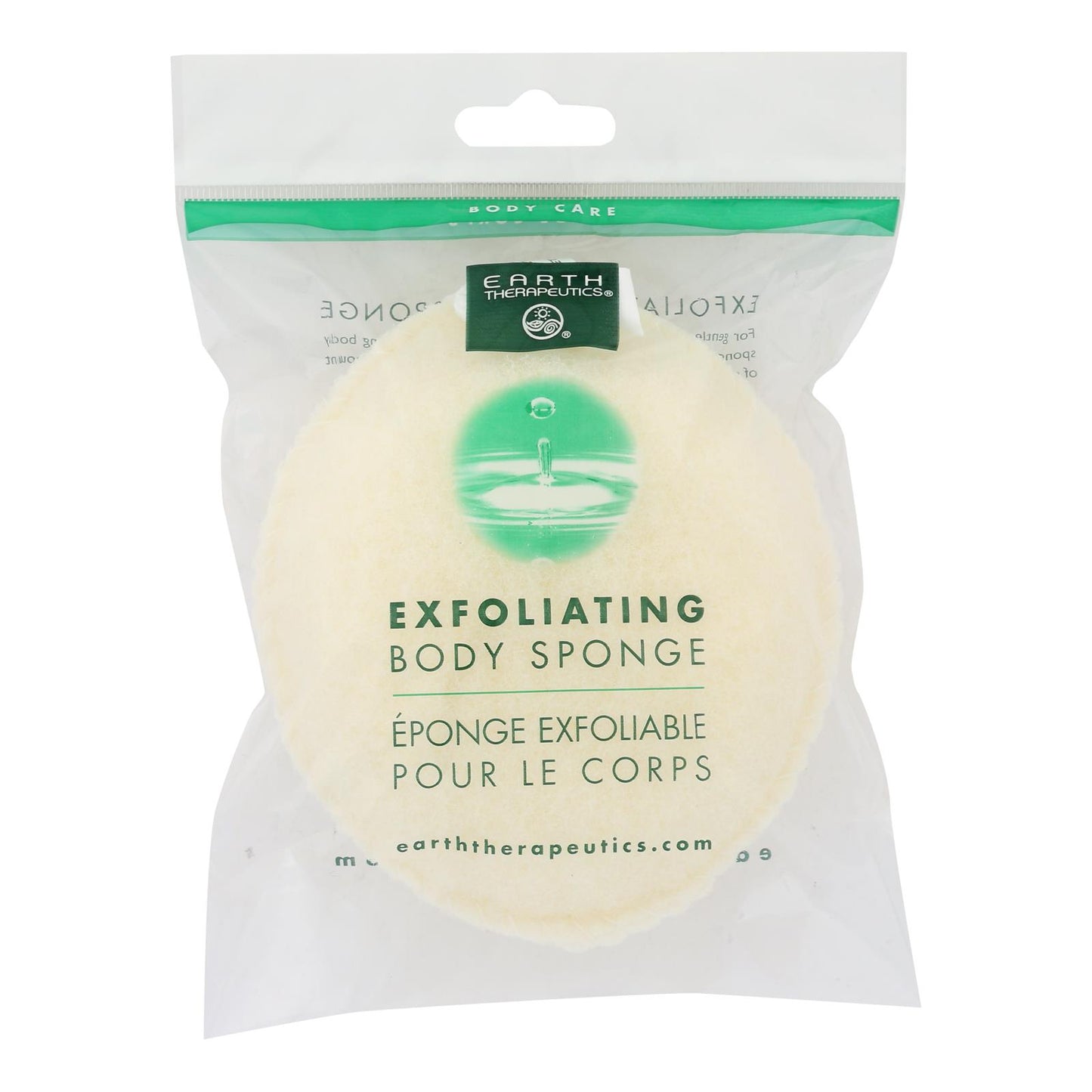 Esponja exfoliante corporal Earth Therapeutics - 1 esponja