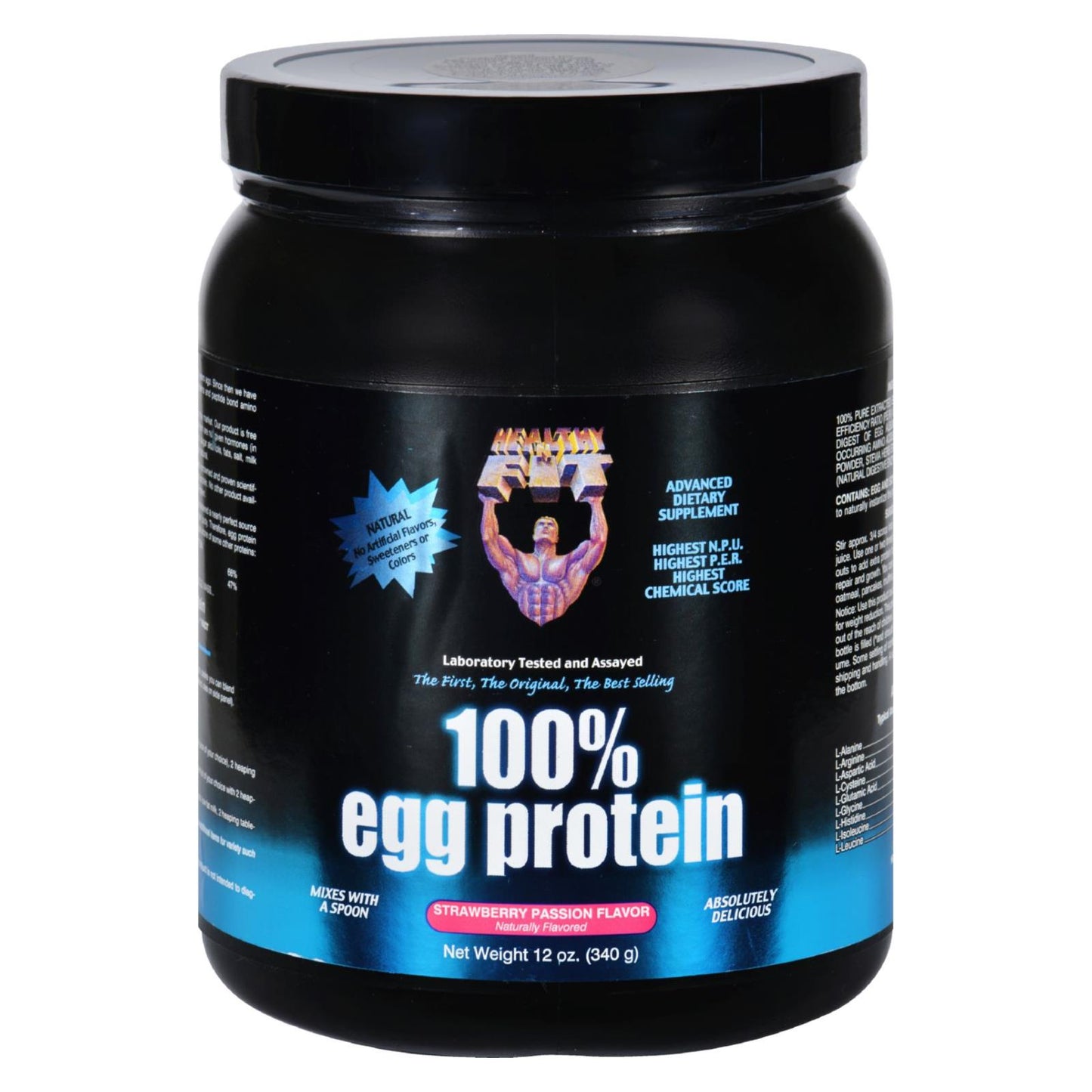 Healthy 'n Fit 100% 蛋白质 - 草莓百香果味 - 12 盎司