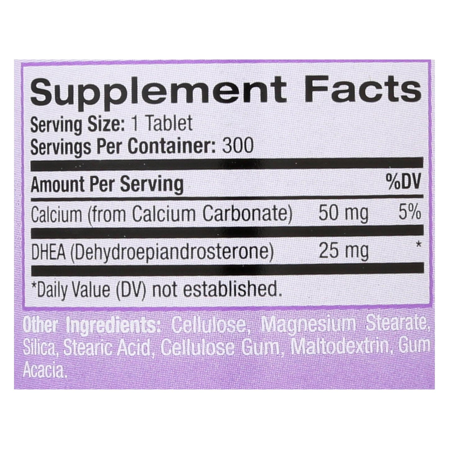 Natrol Dhea - 25 mg - 300 comprimidos