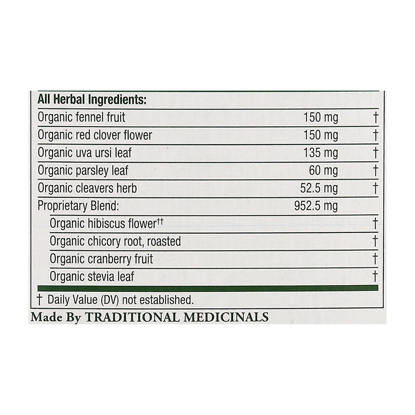 Traditional Medicinals 有机无重量蔓越莓花草茶 - 16 茶包 - 6 盒
