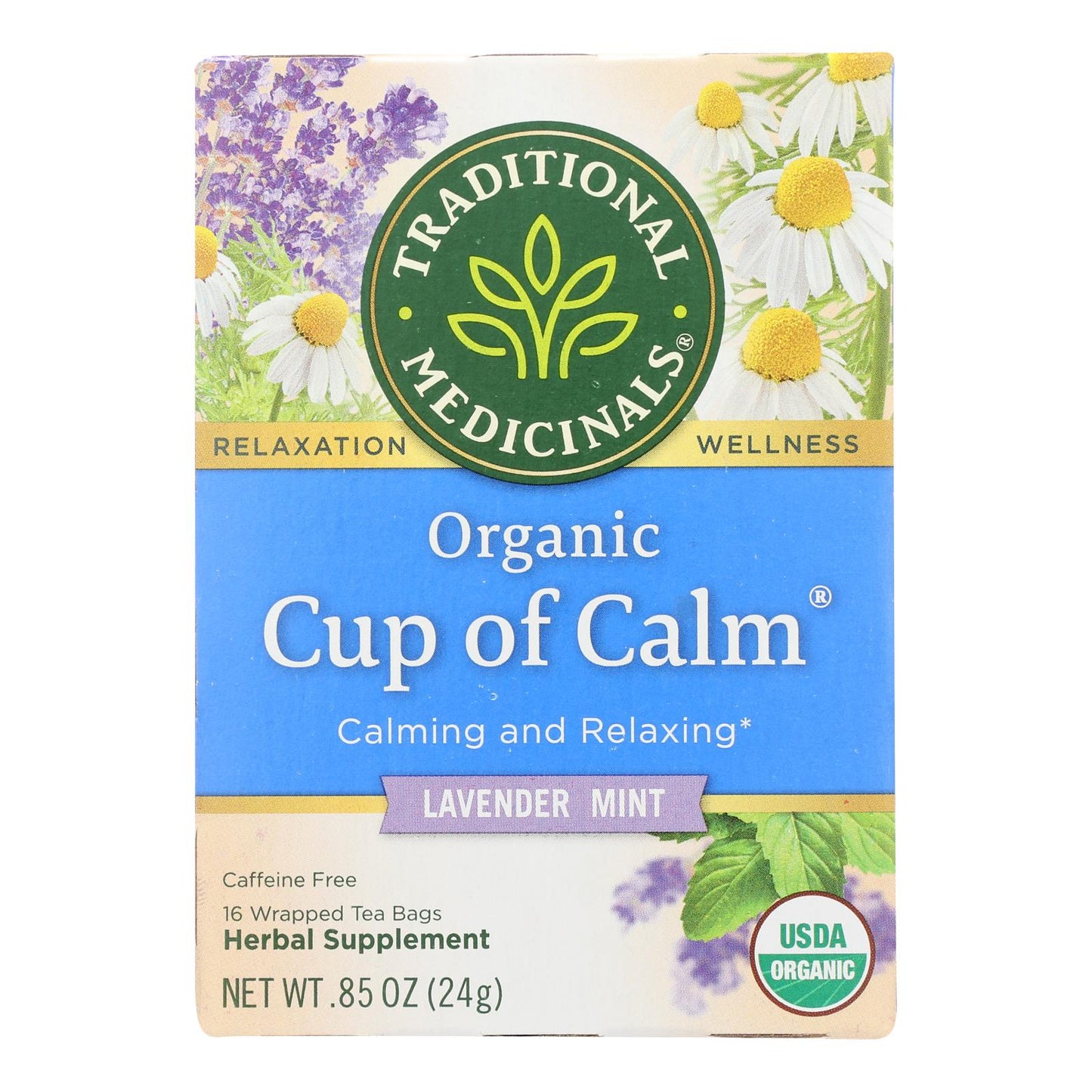 Traditional Medicinals 有机 Easy Now 凉茶 - 16 茶包 - 每箱 6 件