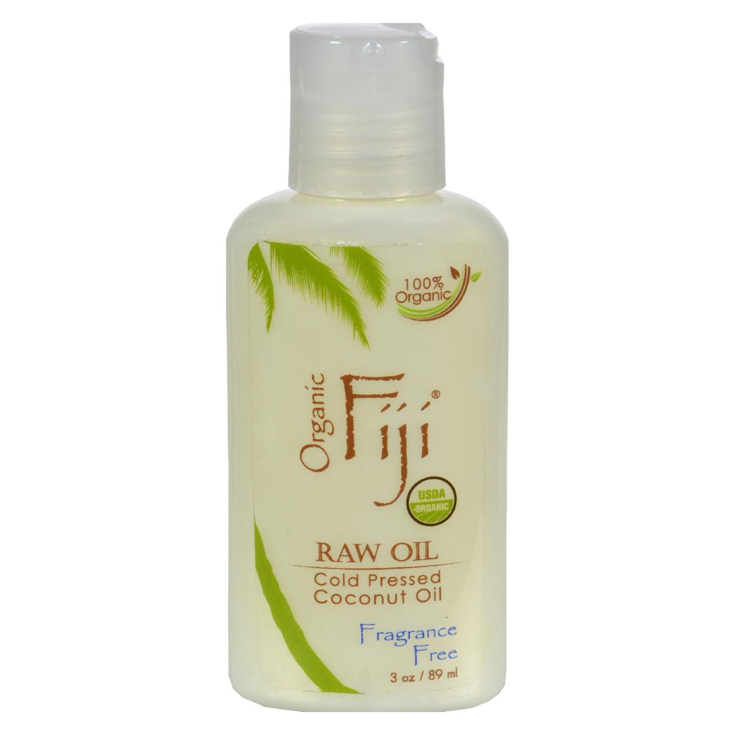 Aceite de coco virgen orgánico de Fiji sin fragancia - 3 oz