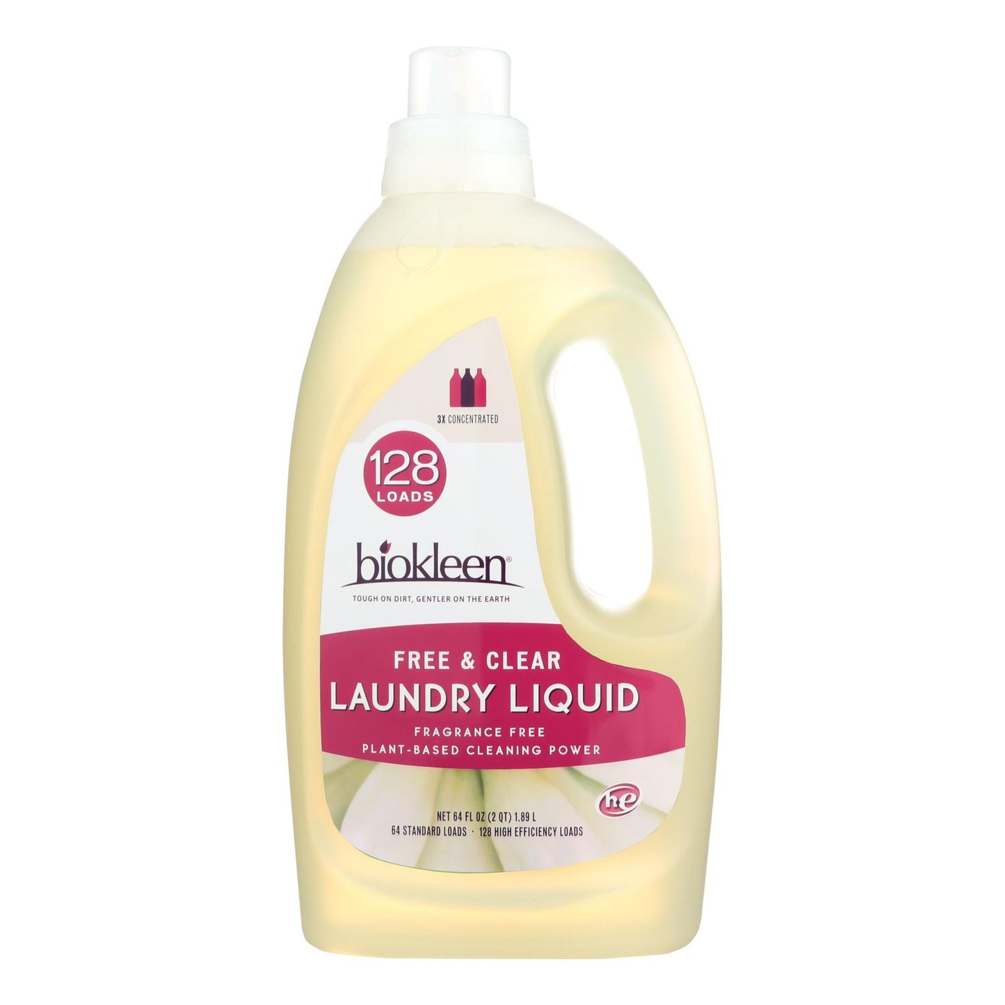 Detergente líquido Biokleen, transparente y sin aditivos, 64 oz