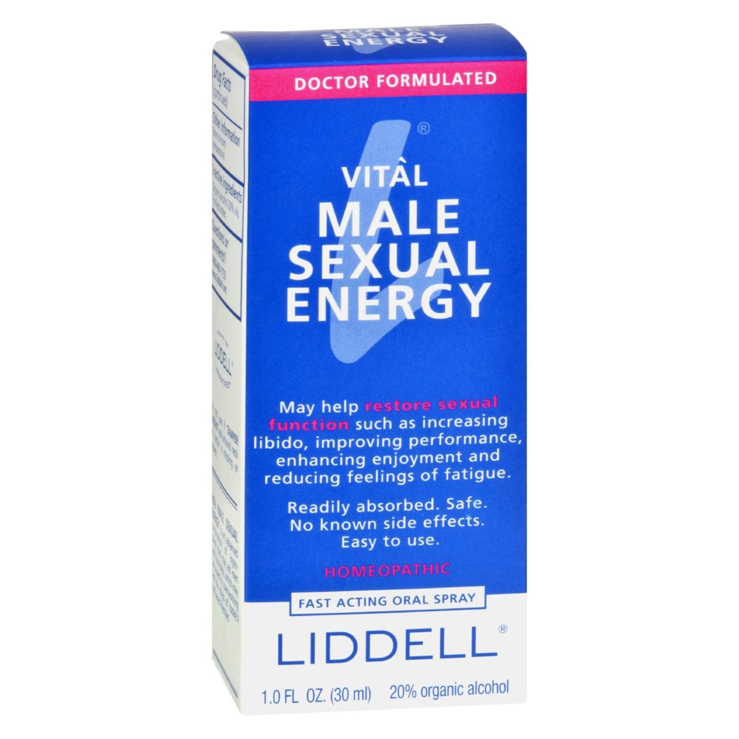 Liddell 顺势疗法男性能量液 - 1 盎司