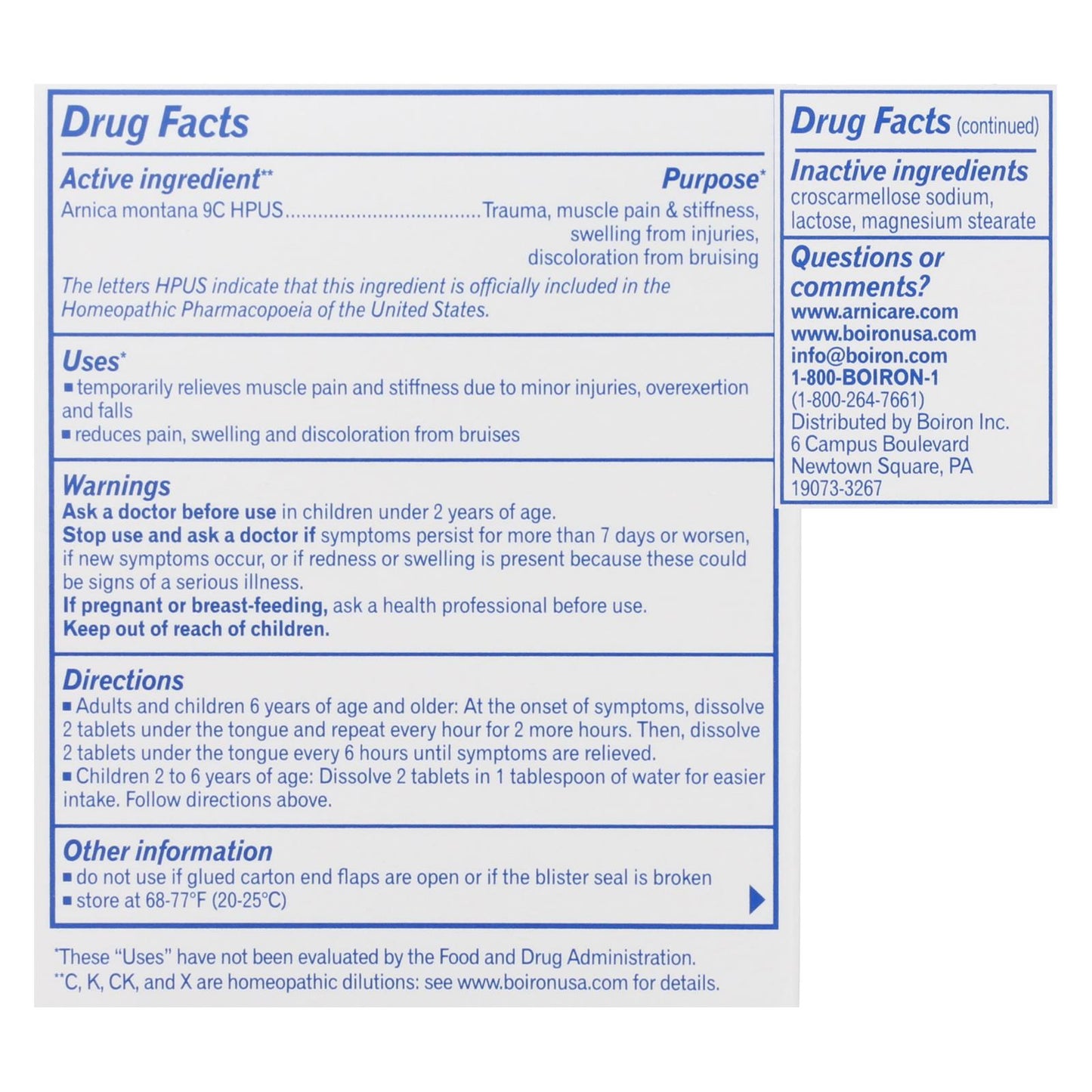 Boiron - Arnicare - 60 片