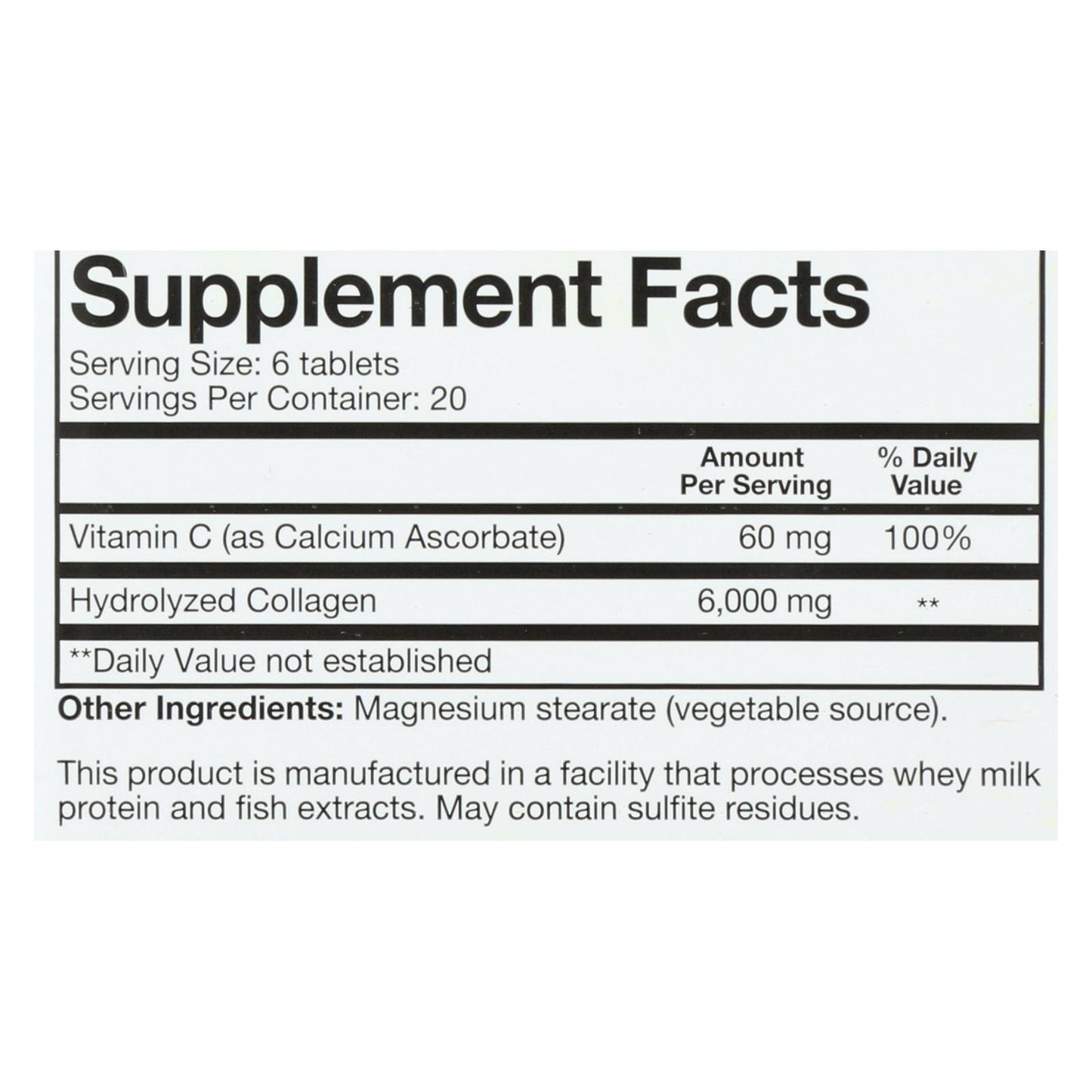 Youtheory 胶原蛋白 - 1 型和 3 型 - 120 片