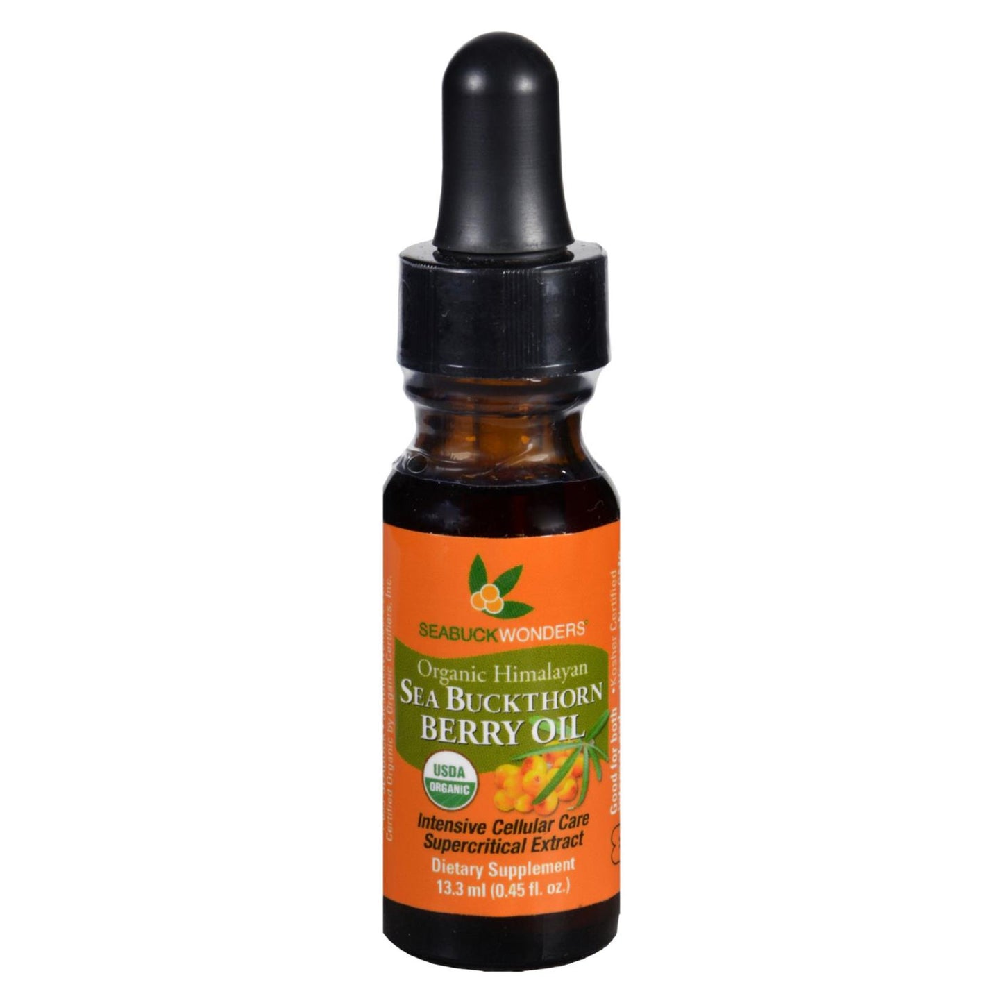 Aceite de espino amarillo orgánico Seabuck Wonders - 0,45 onzas líquidas