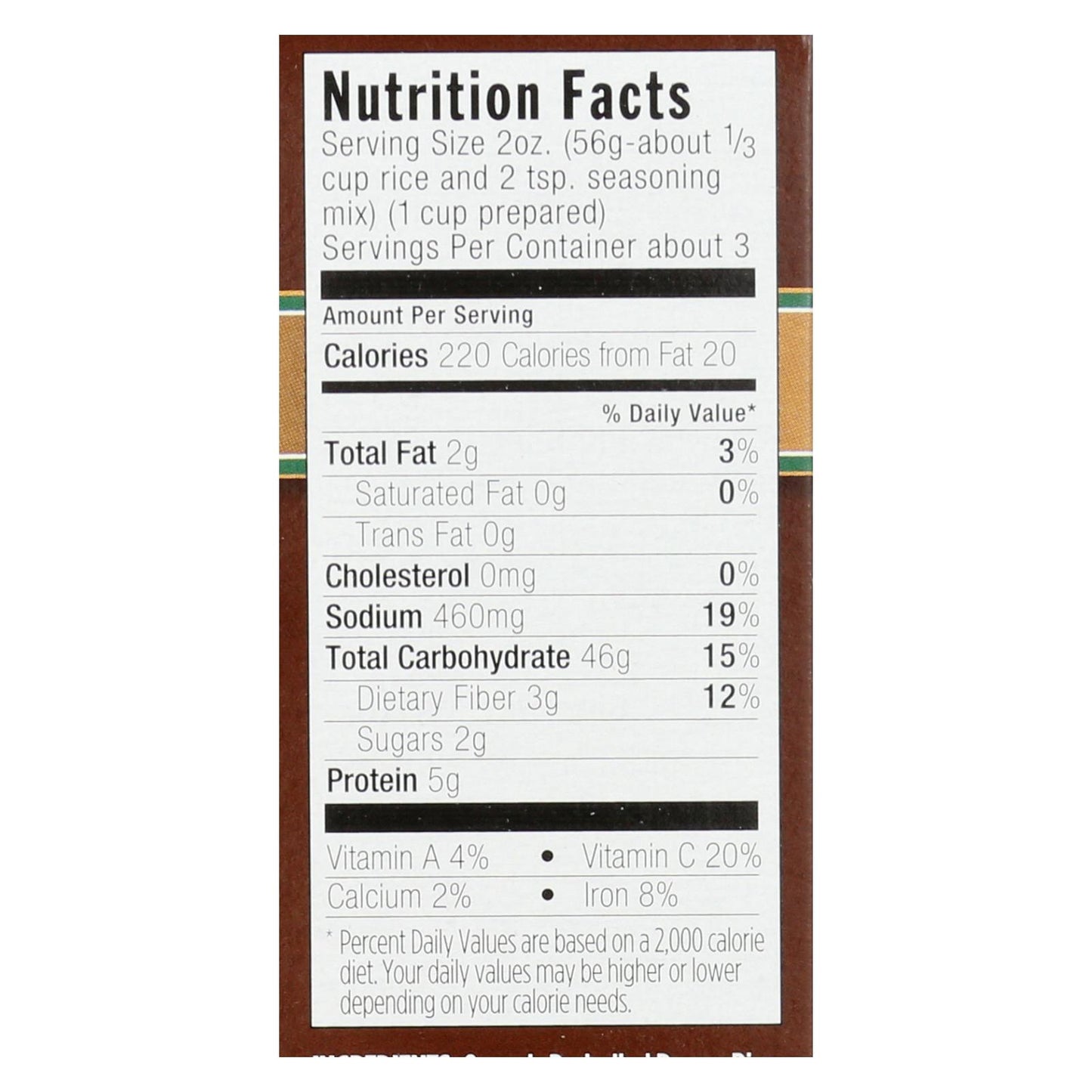 Lundberg Family Farms 有机全麦西班牙大米 - 6 箱 - 6 盎司。