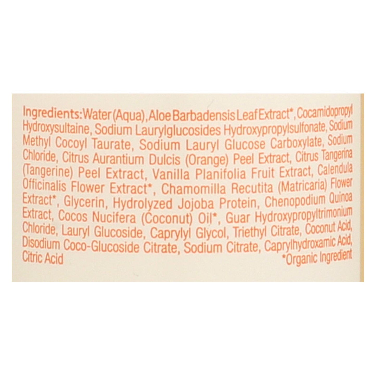 Champú y gel de baño The Honest Company - Naranja dulce y vainilla - 10 fl oz.