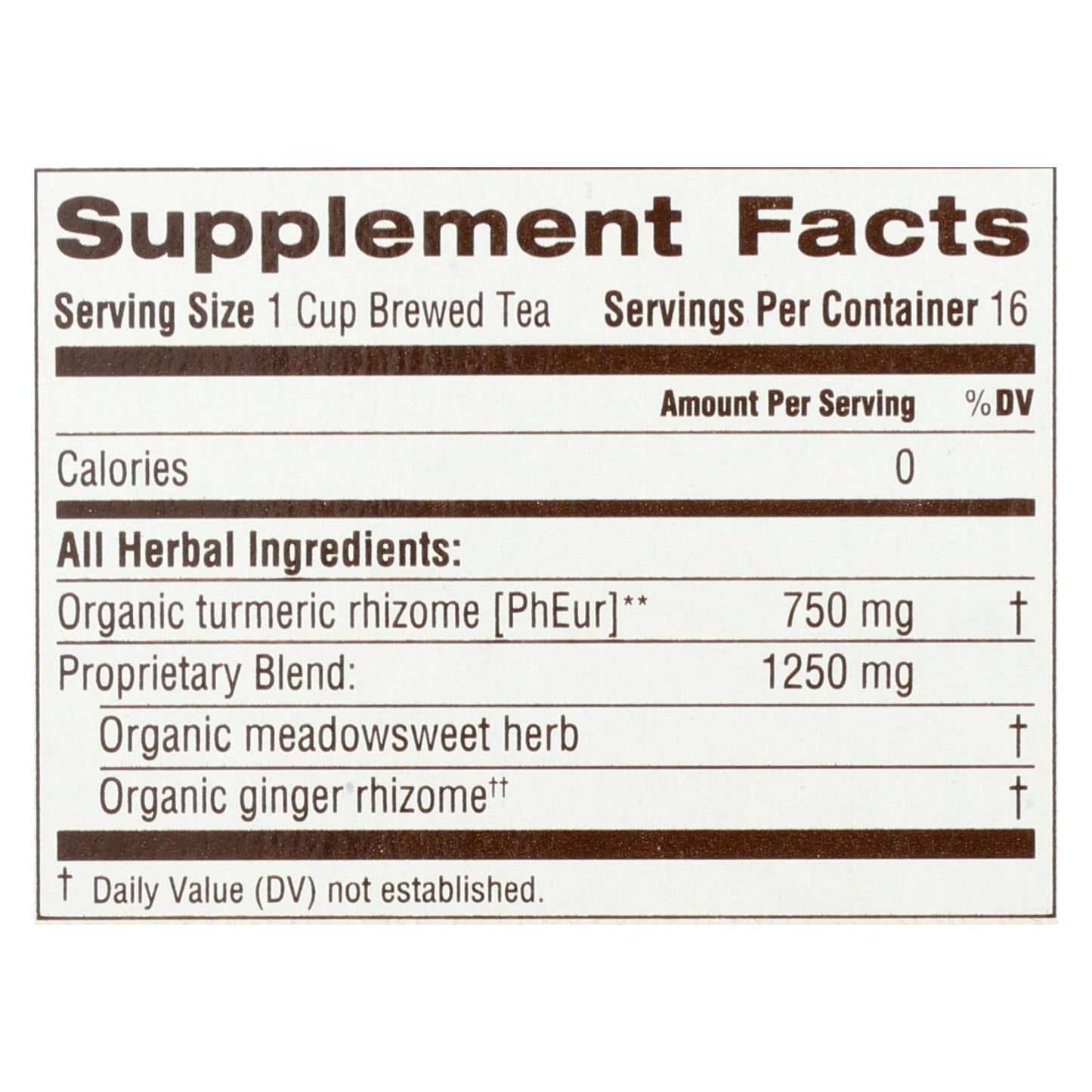 Traditional Medicinals 有机草本茶 - 生姜 - 6 盒装 - 16 支