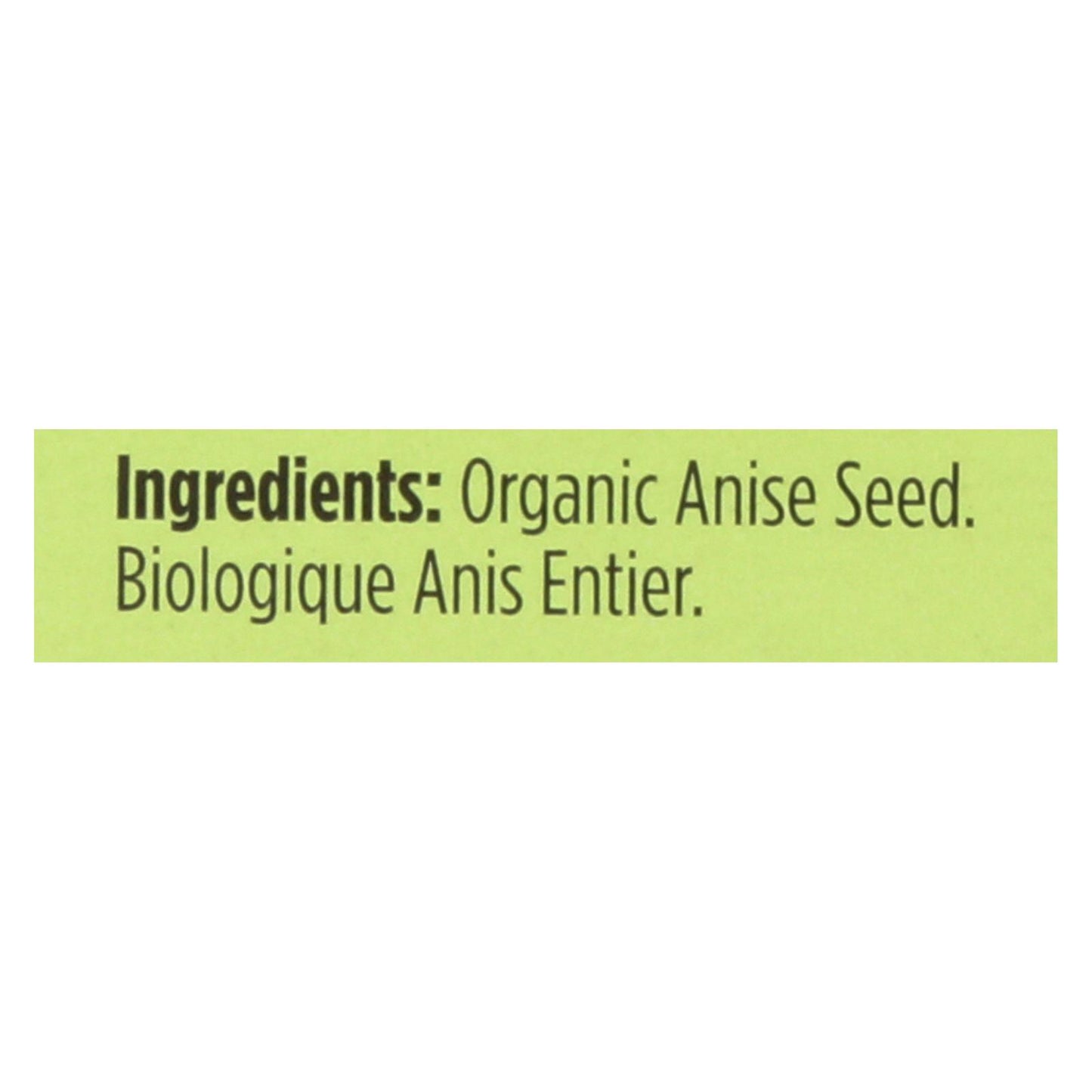 Spicely Organics - Anís orgánico entero - Caja de 6 - 0.3 oz.
