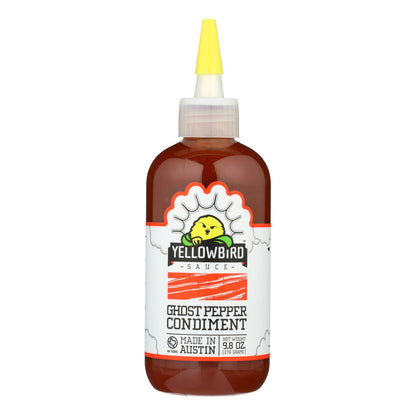 Yellowbird Sauce Ghost Pepper Condiment  - Case Of 6 - 9.8 Oz